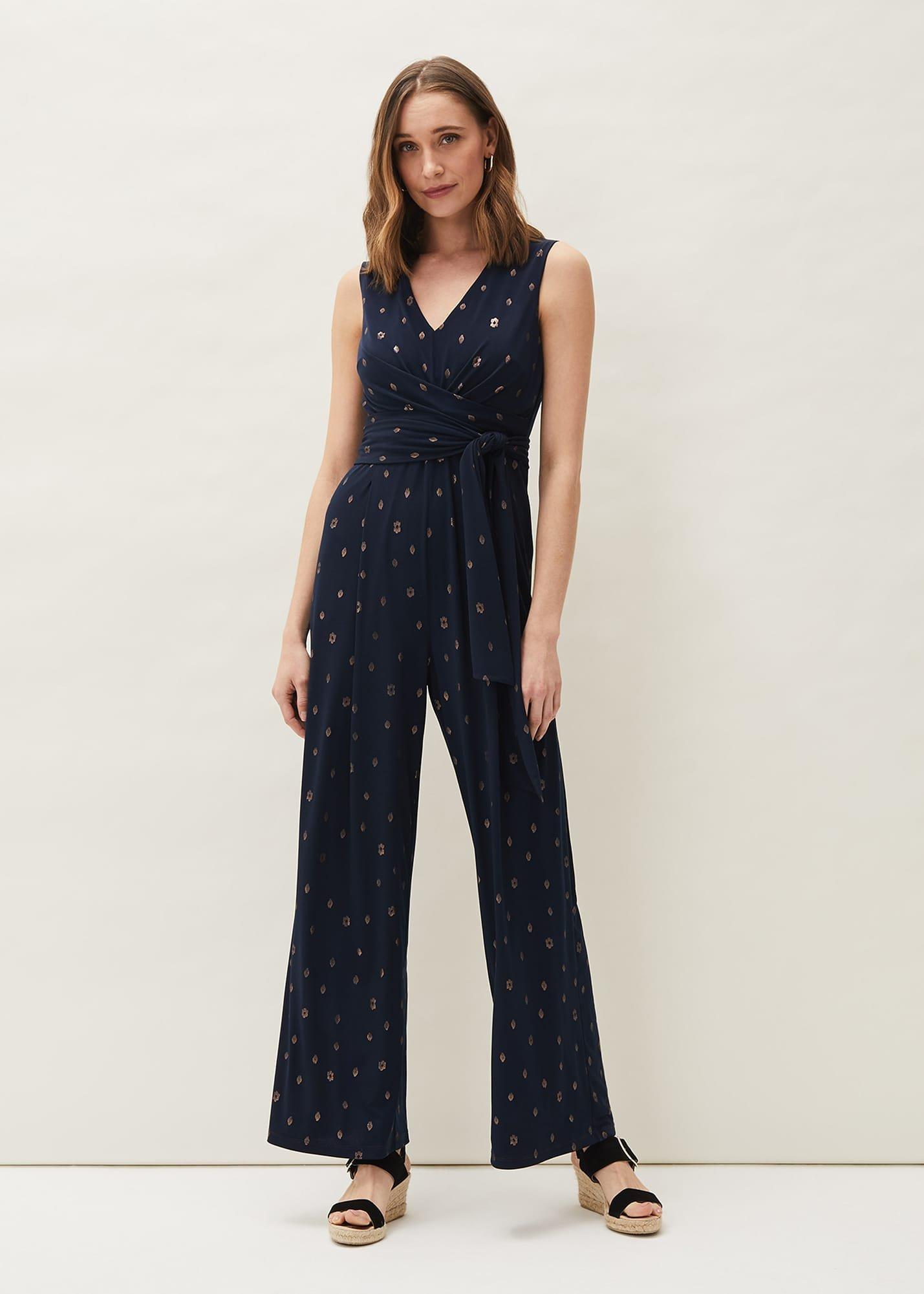 Ikat Foil Jumpsuit
