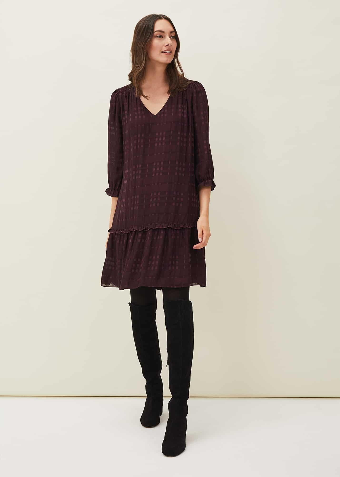 Tansy Ruffle Swing Dress