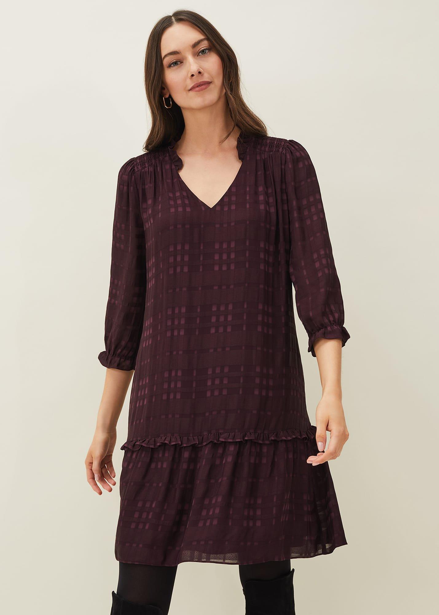 Tansy Ruffle Swing Dress
