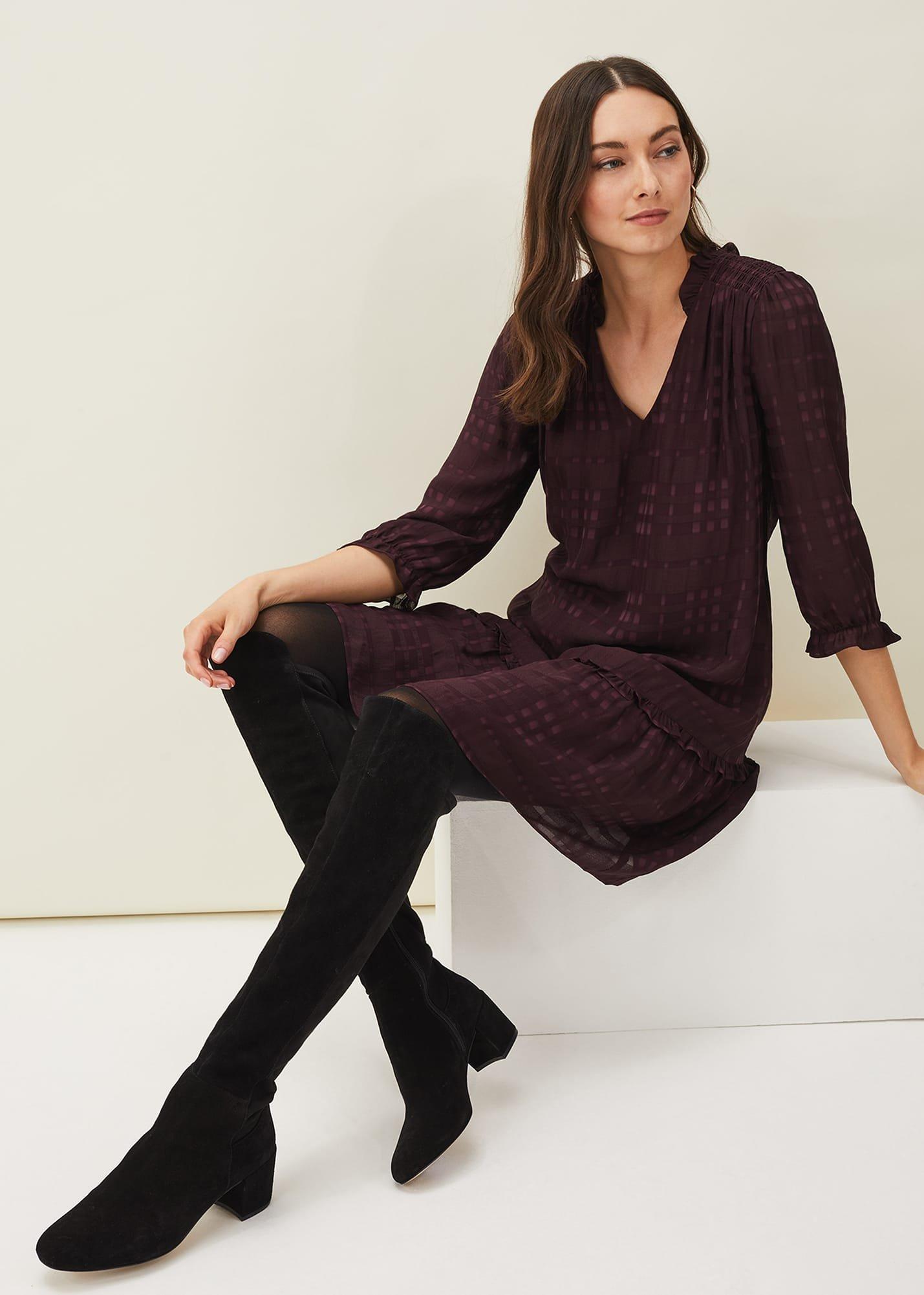 Tansy Ruffle Swing Dress