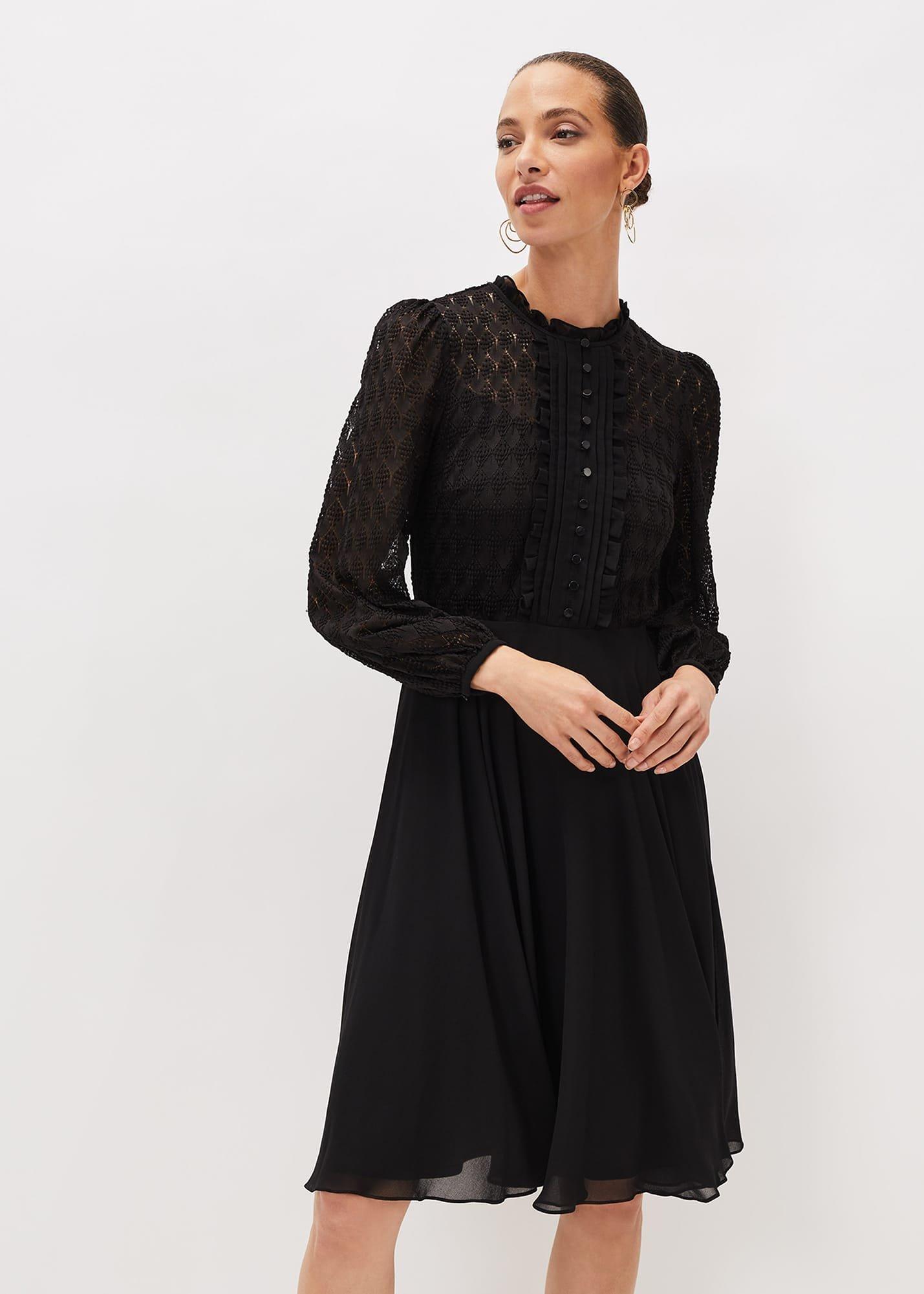 Leonore Lace Bodice Dress