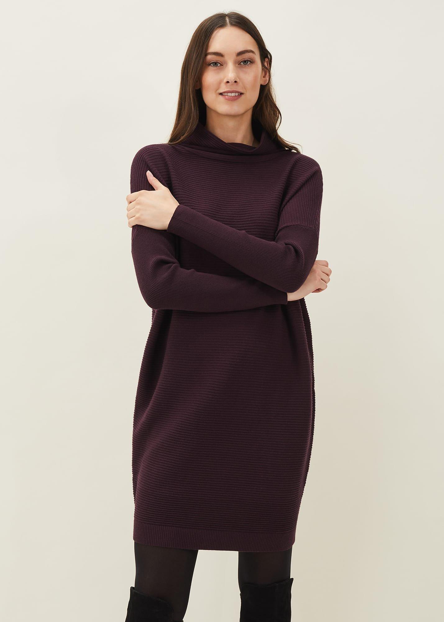 Jocelin Roll Neck Knit Dress