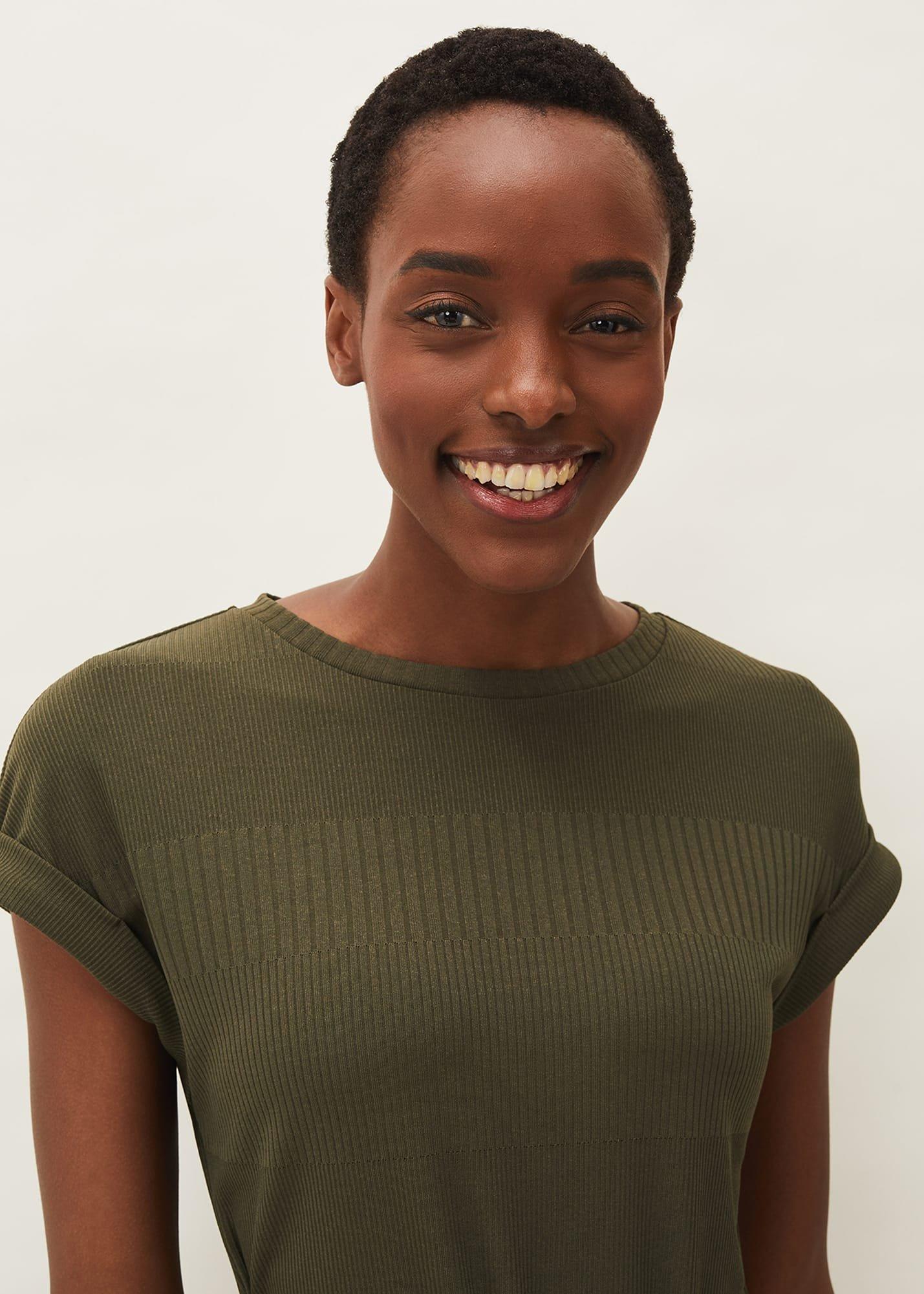 Yazmina Ribbed Jersey Midi Dress