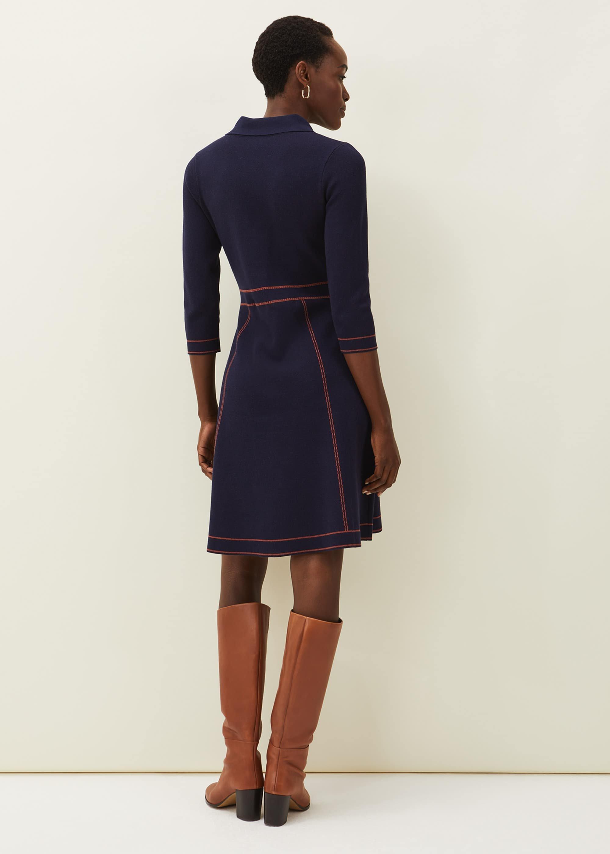Serenity Fit And Flare Denim Dress