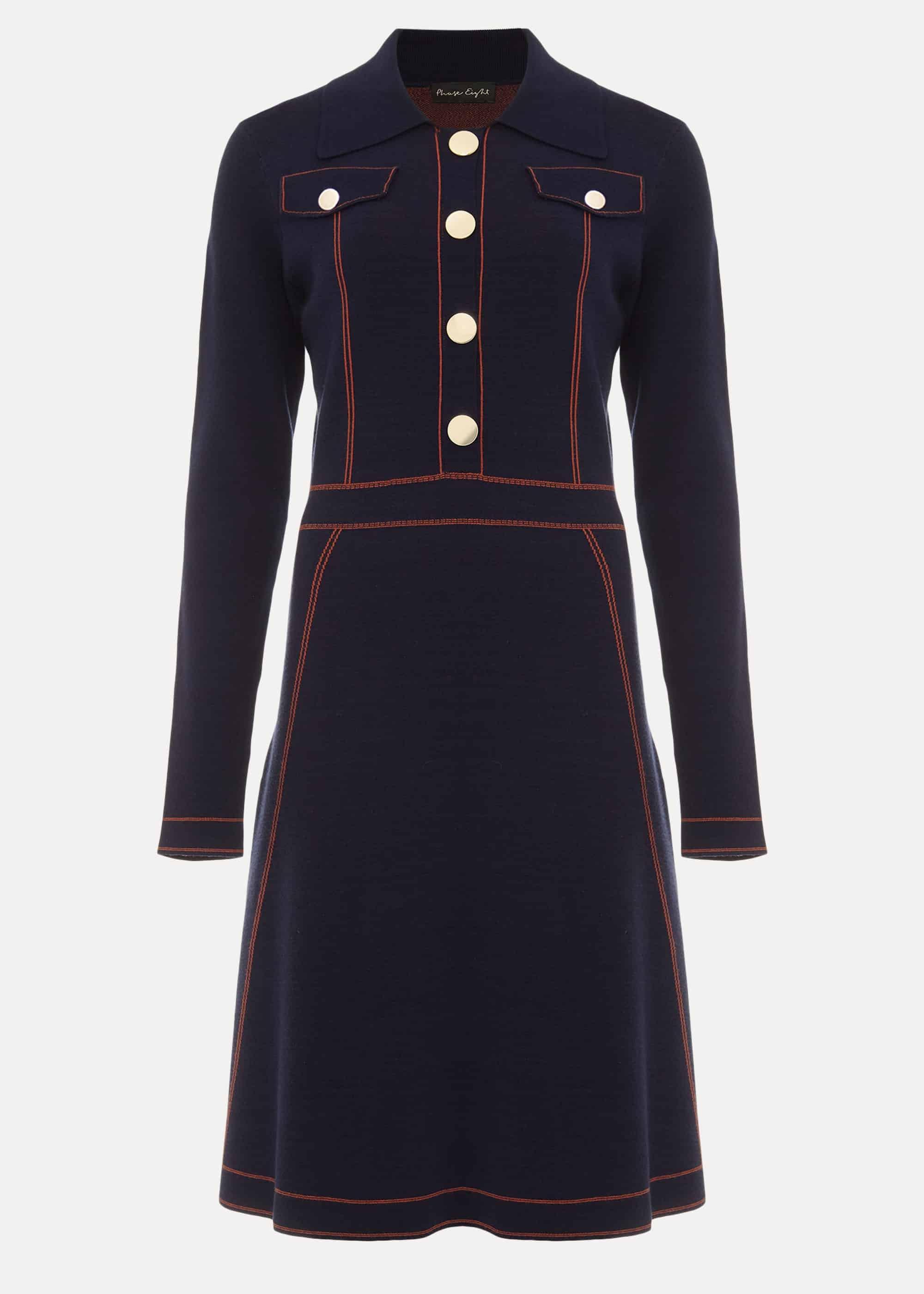 Serenity Fit And Flare Denim Dress