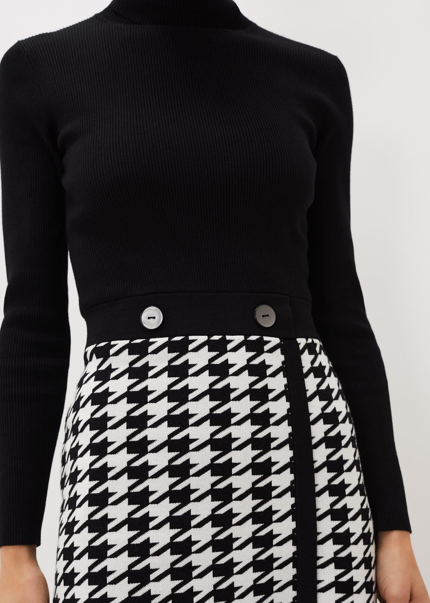 Milania Dogtooth Knit Dress