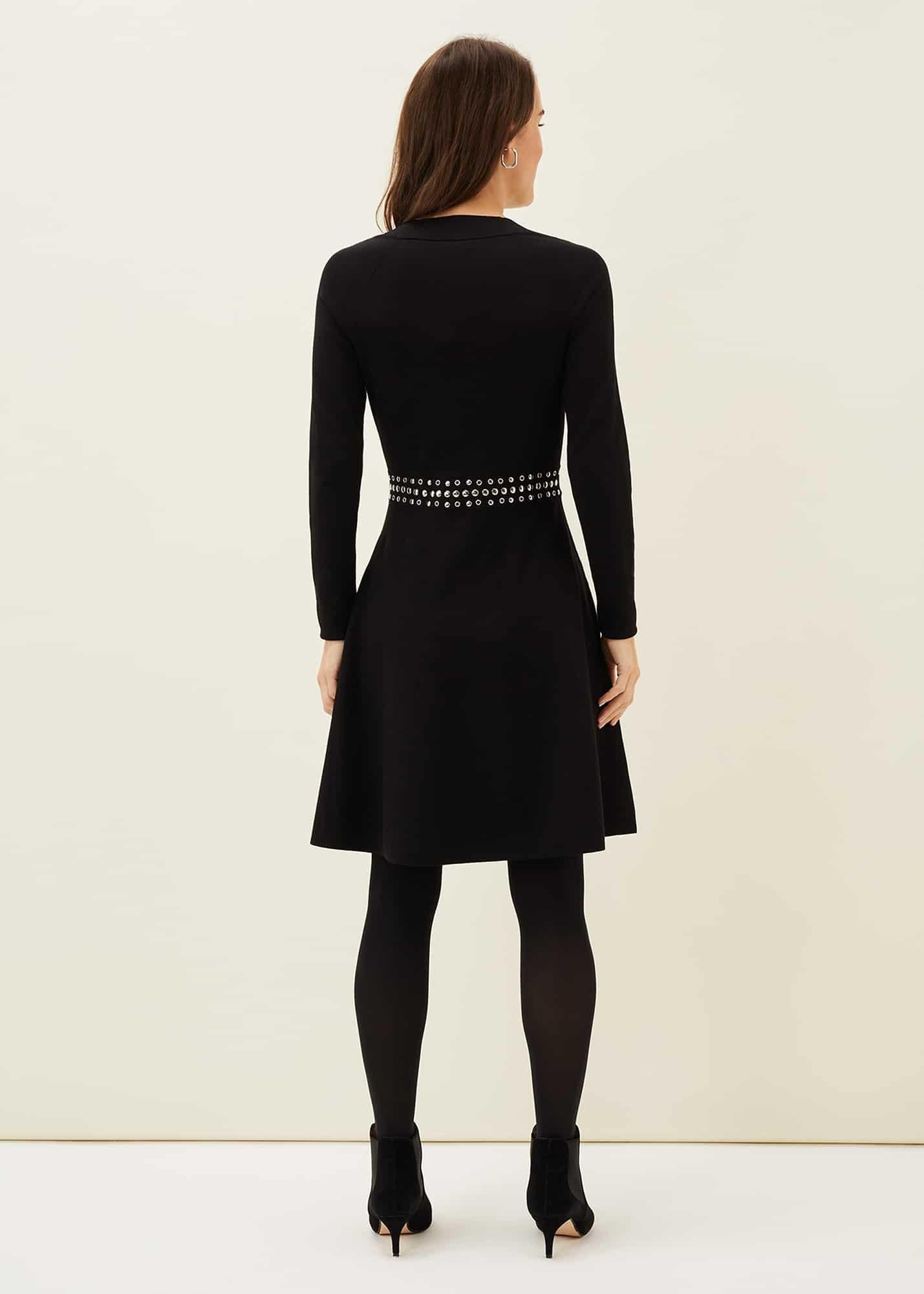 Claren Studded Knitted Dress
