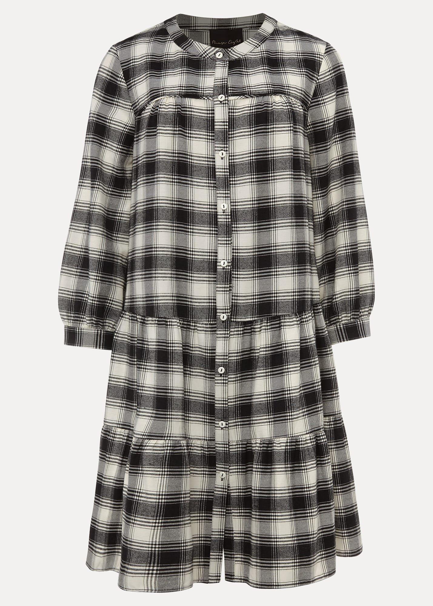 Meriah Check Swing Dress