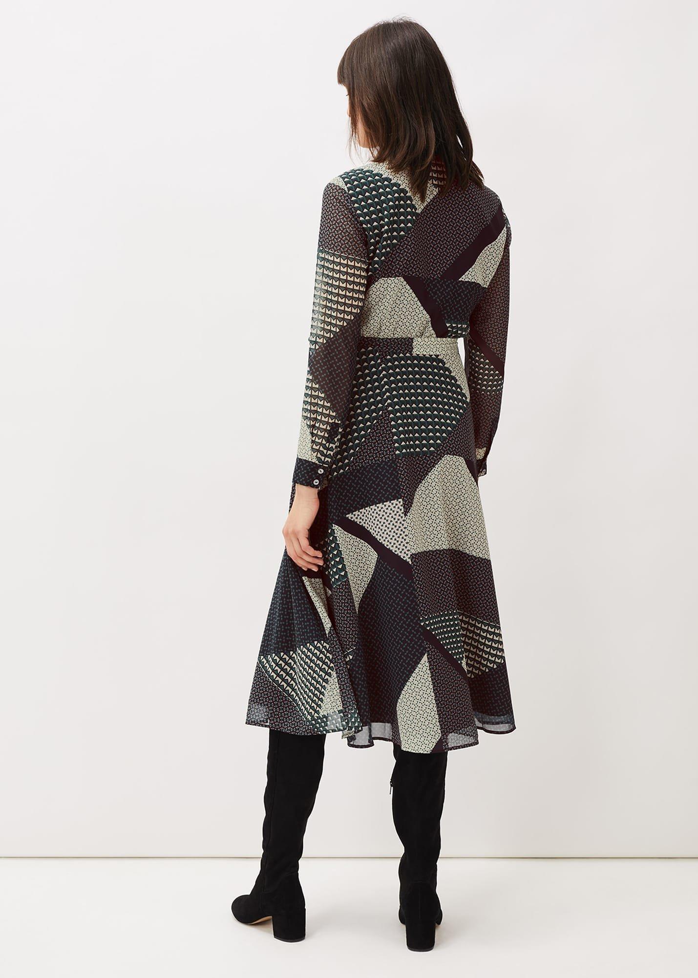 Alaina Print Shirt Dress