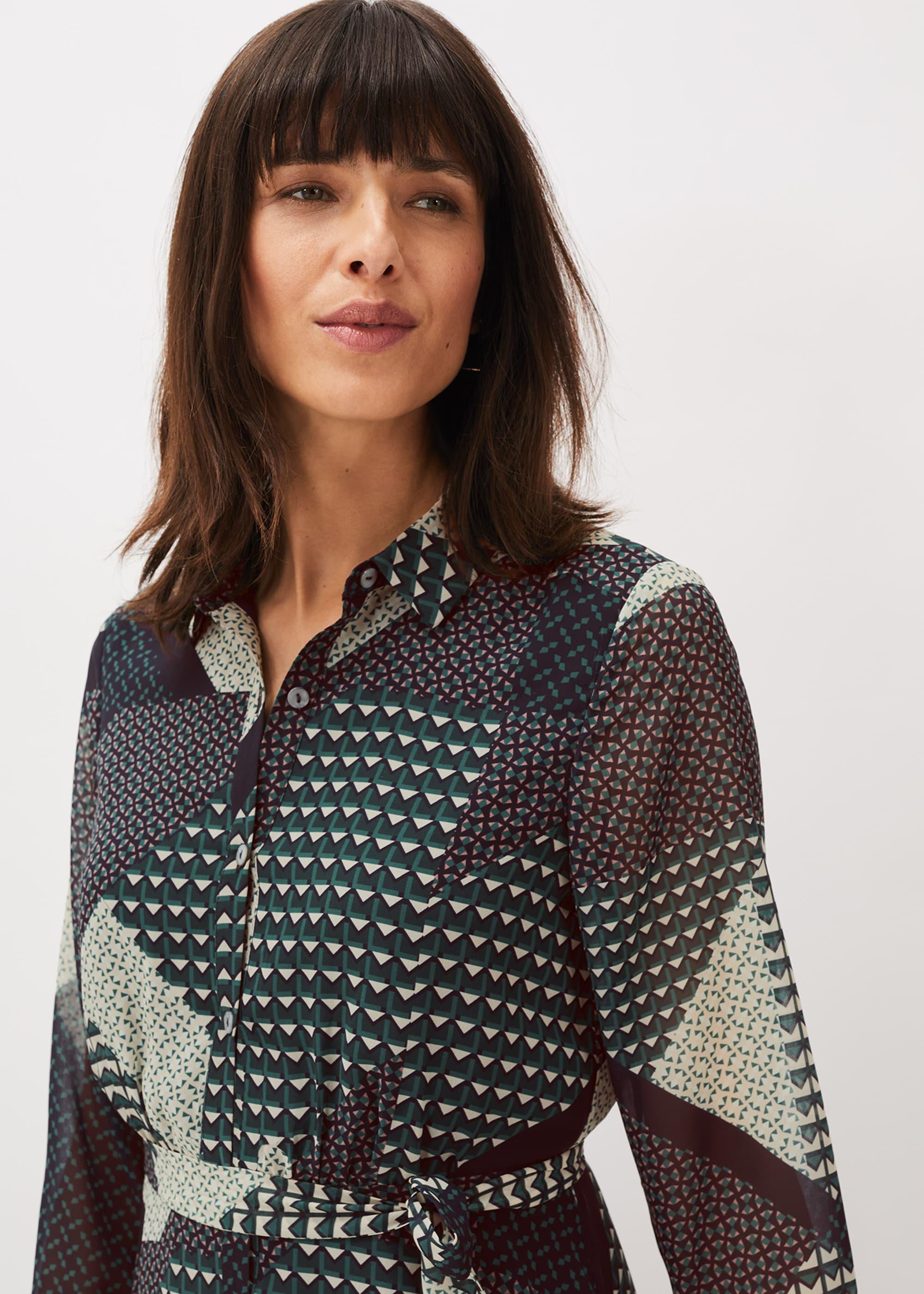 Alaina Print Shirt Dress