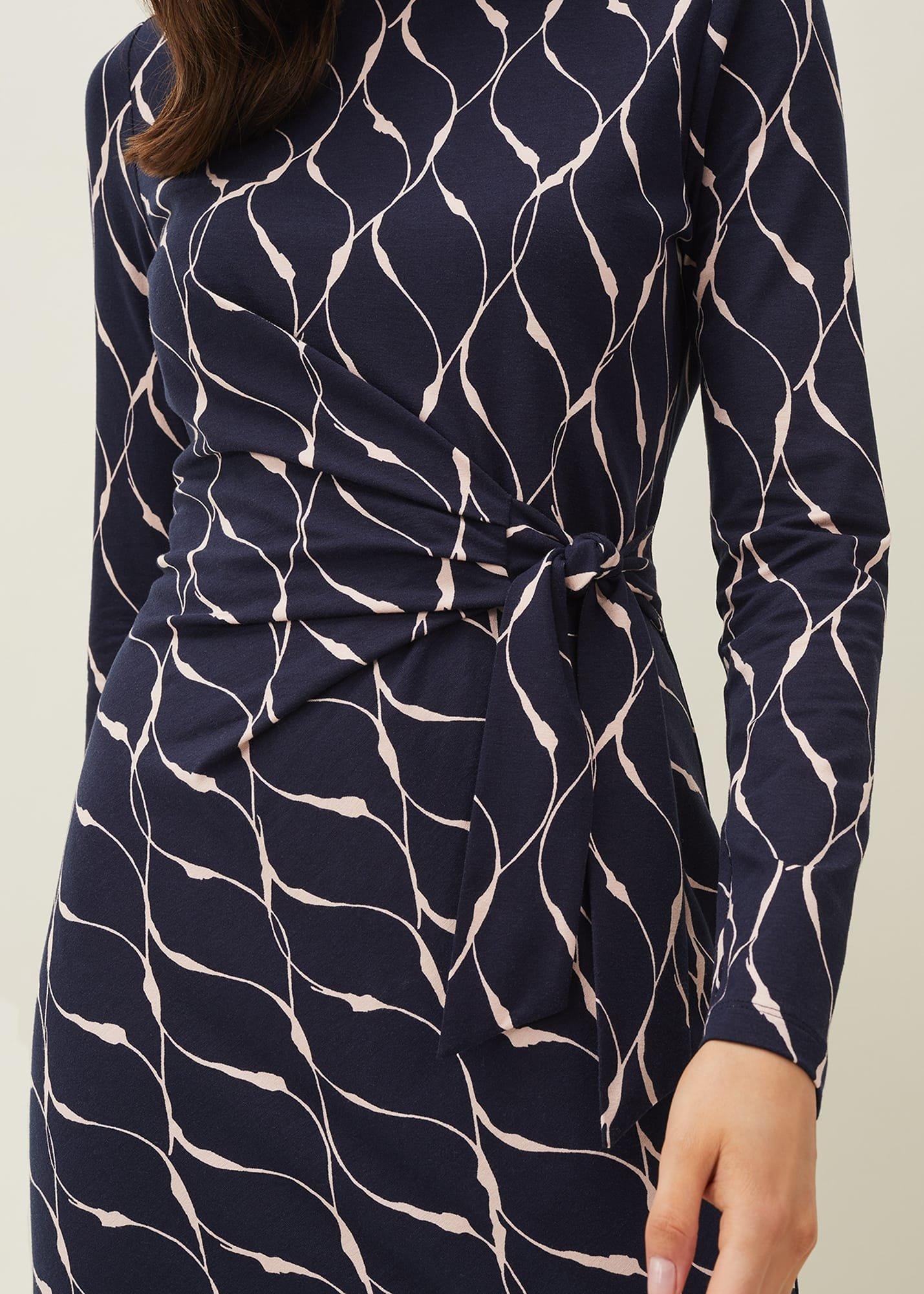 Ally Abstract Print Dress