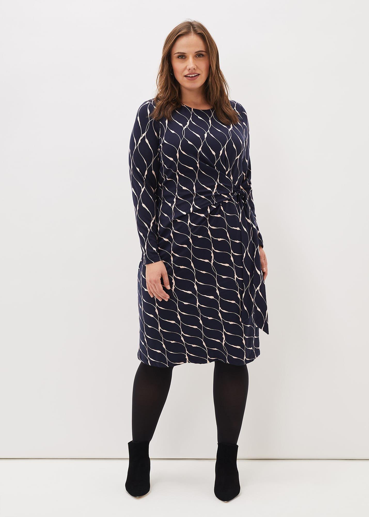 Ally Abstract Print Dress
