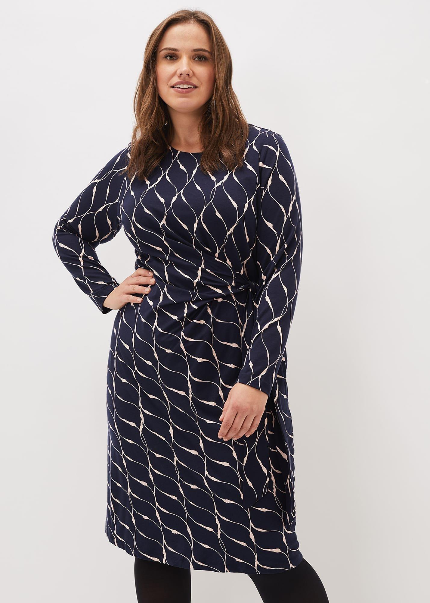 Ally Abstract Print Dress
