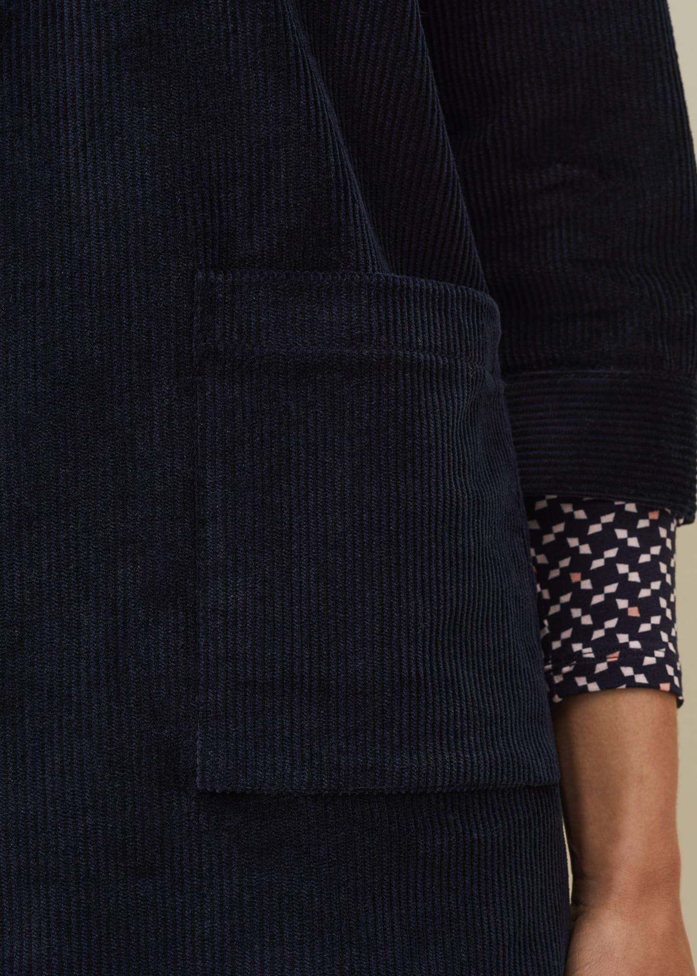 Kirsty Corduroy Zip Front Dress