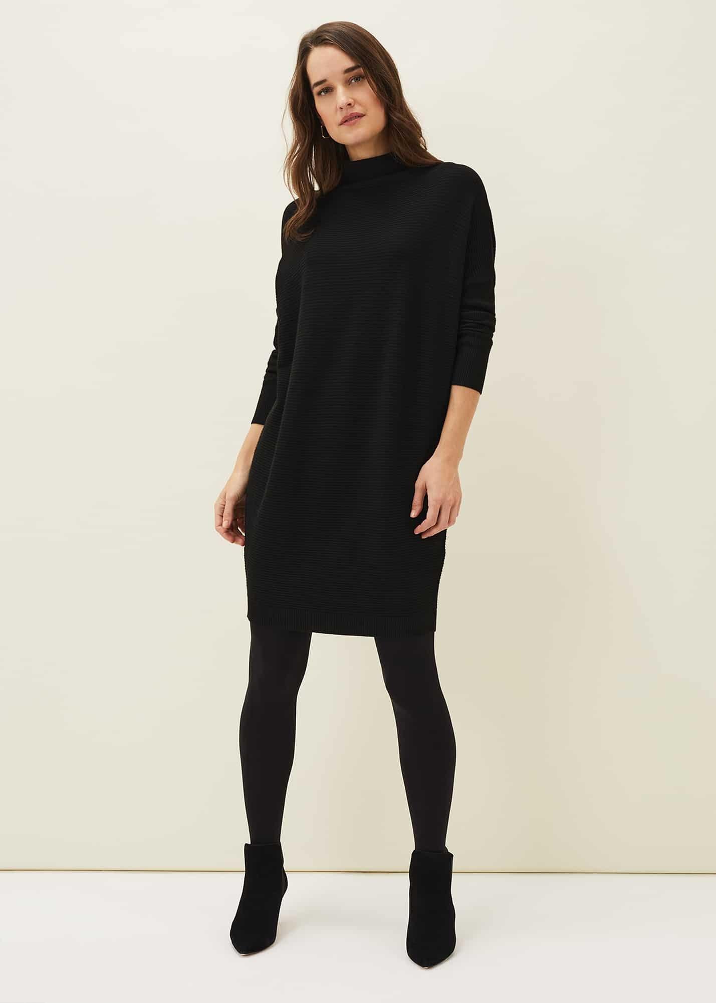 Jocelin Roll Neck Knit Dress