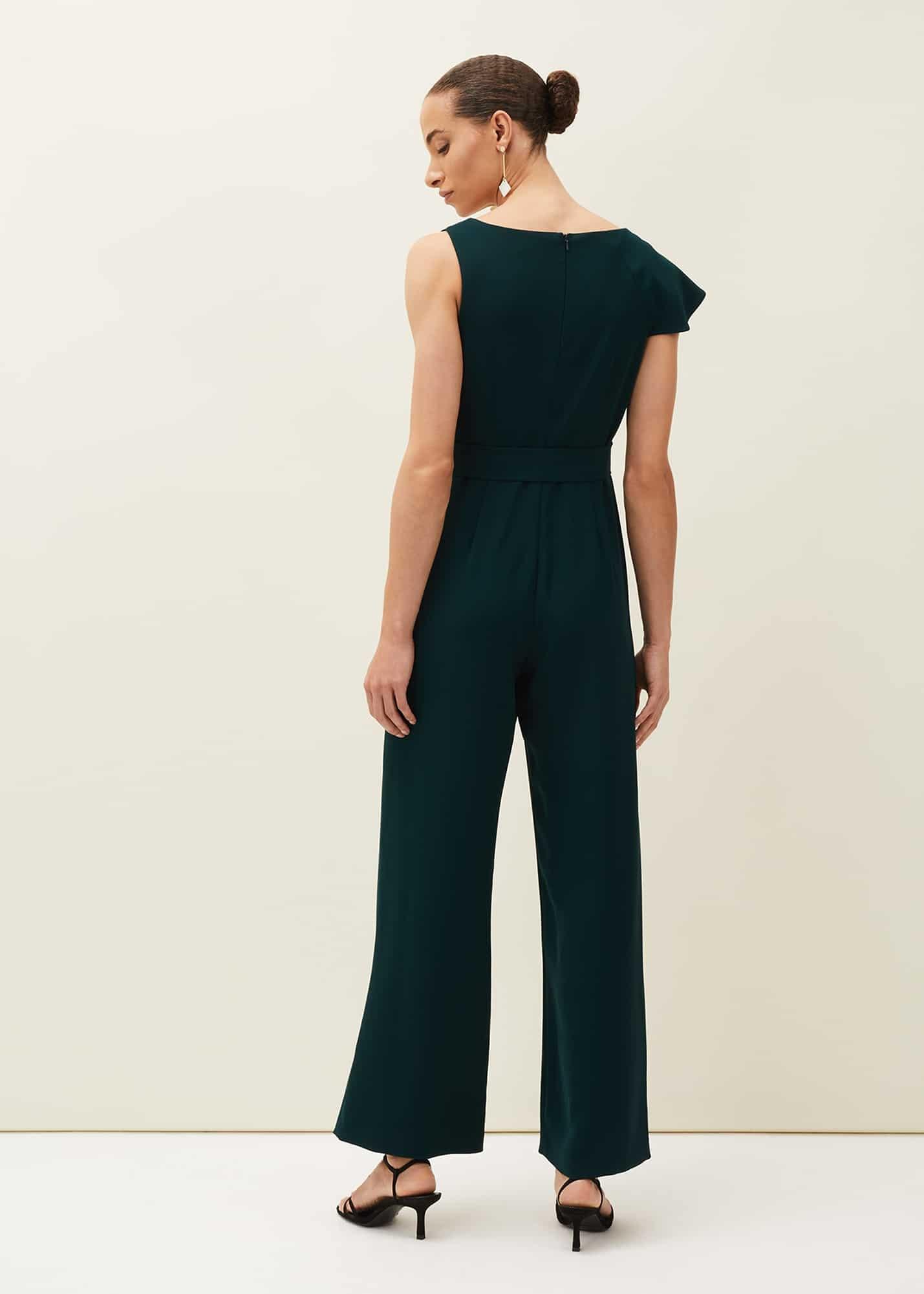 Zelda Asymmetric Belted Jumpsuit