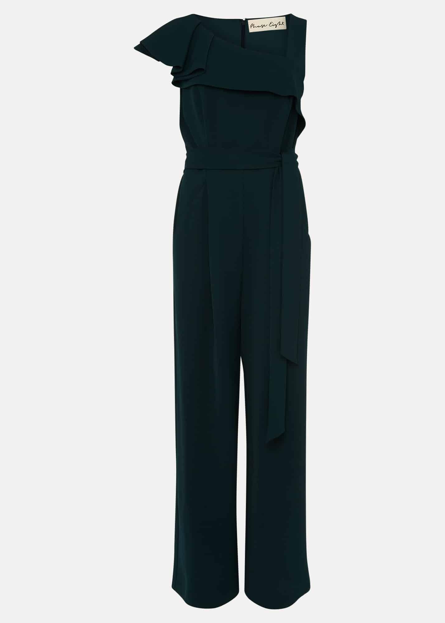 Zelda Asymmetric Belted Jumpsuit
