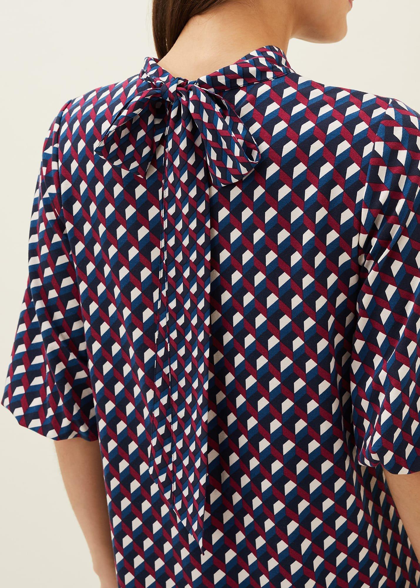 Cathye Geometric Print Tunic Dress