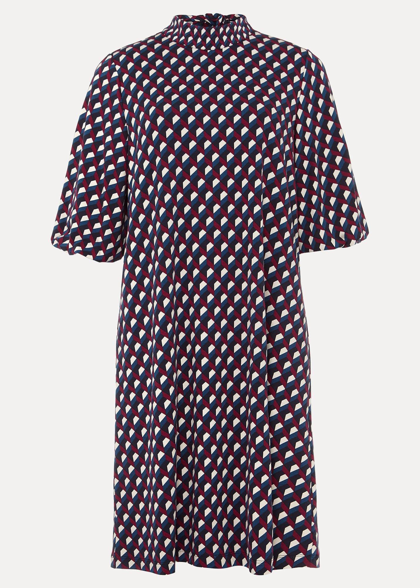 Cathye Geometric Print Tunic Dress