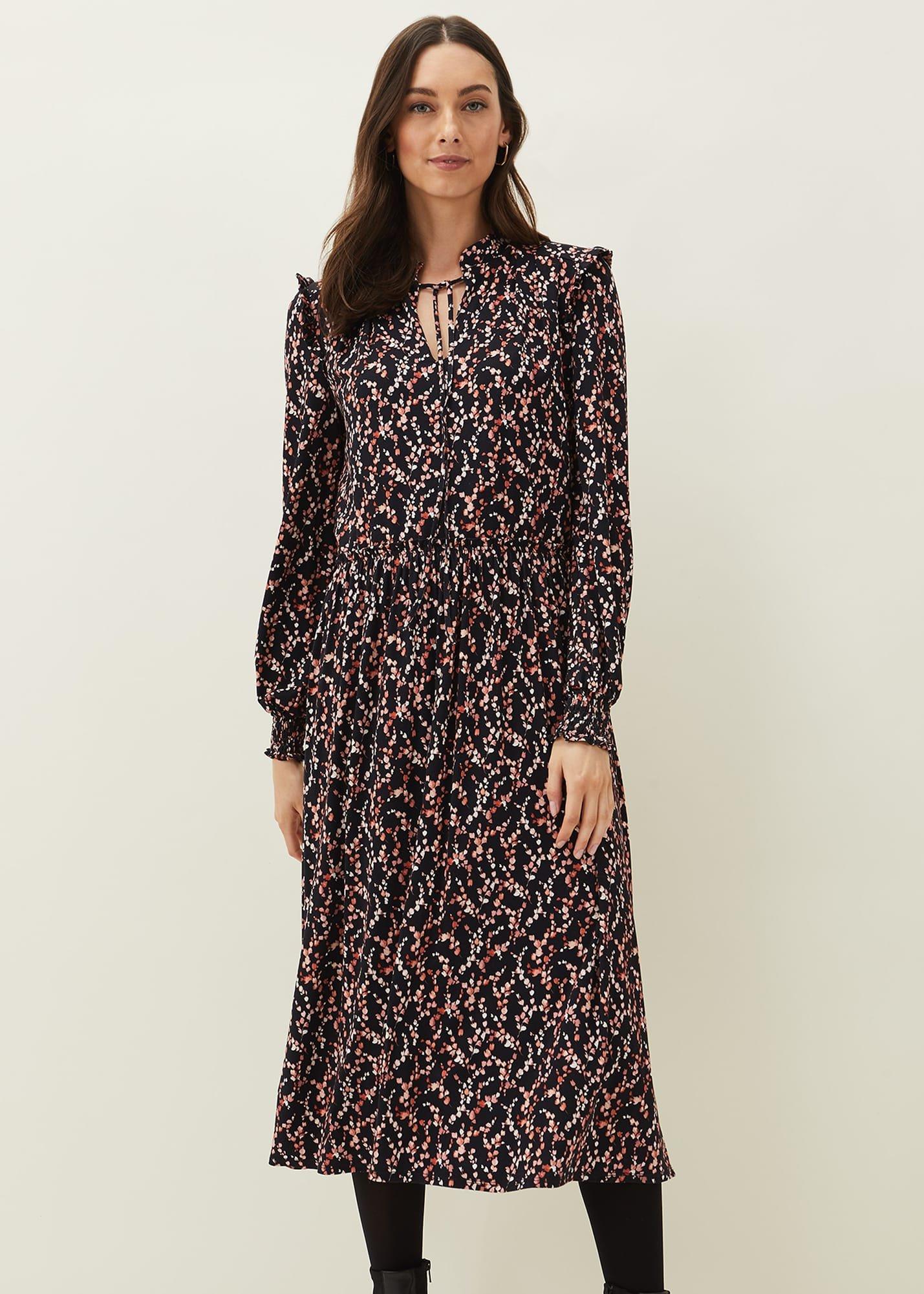 Shay Floral Midi Dress