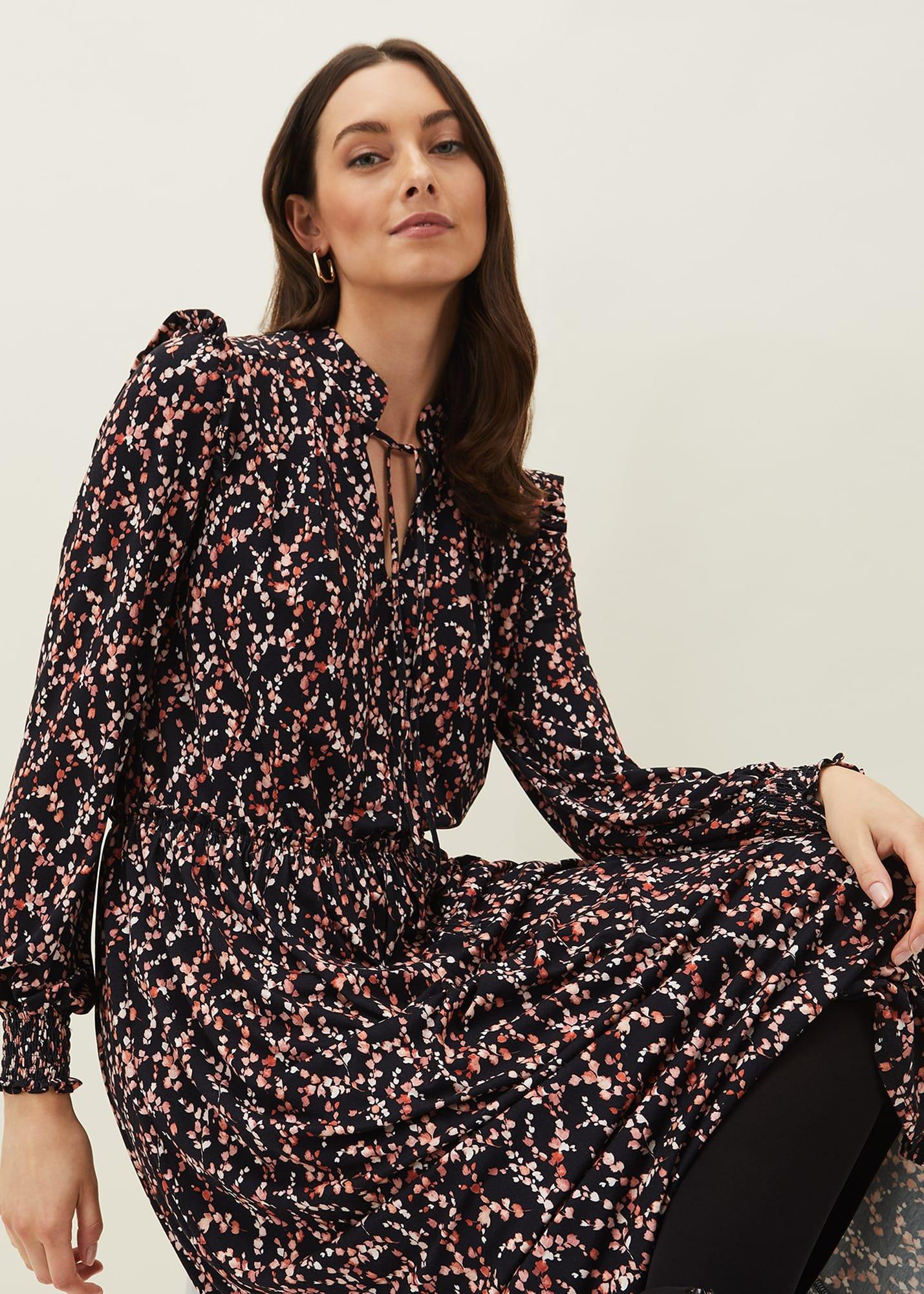 Shay Floral Midi Dress