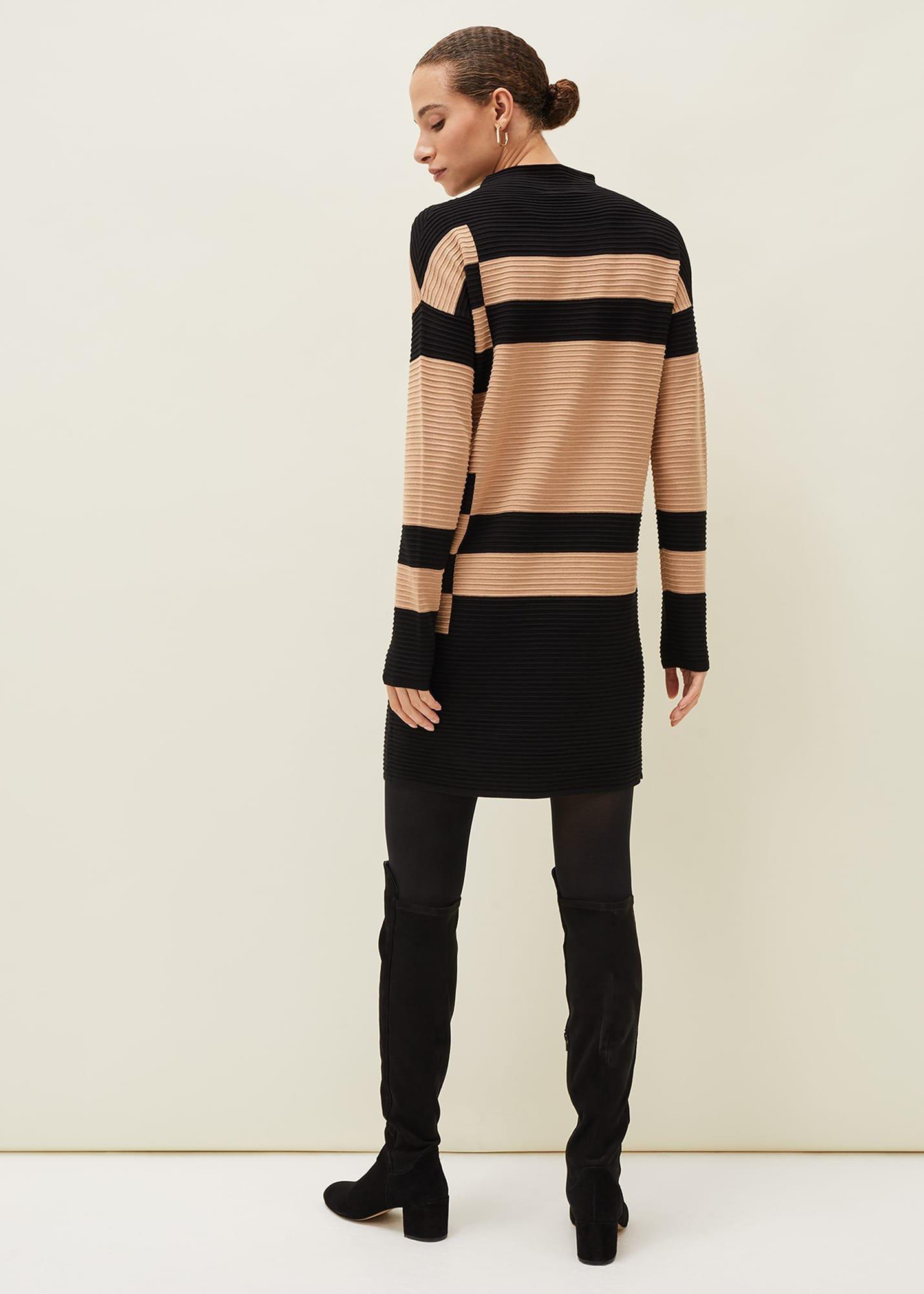 Azera Colourblock Textured Knit Dress