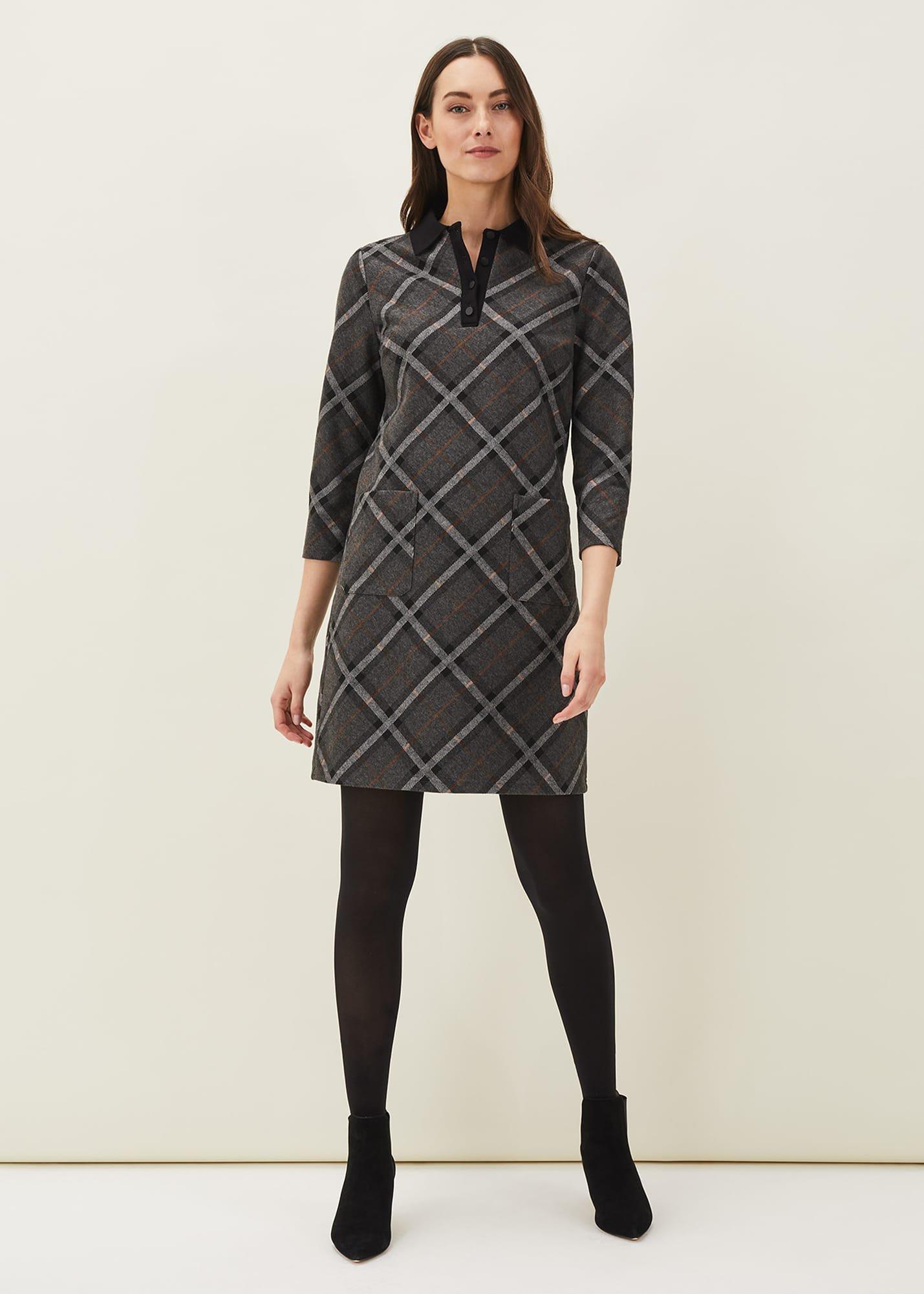 Rayia Check Tunic Dress