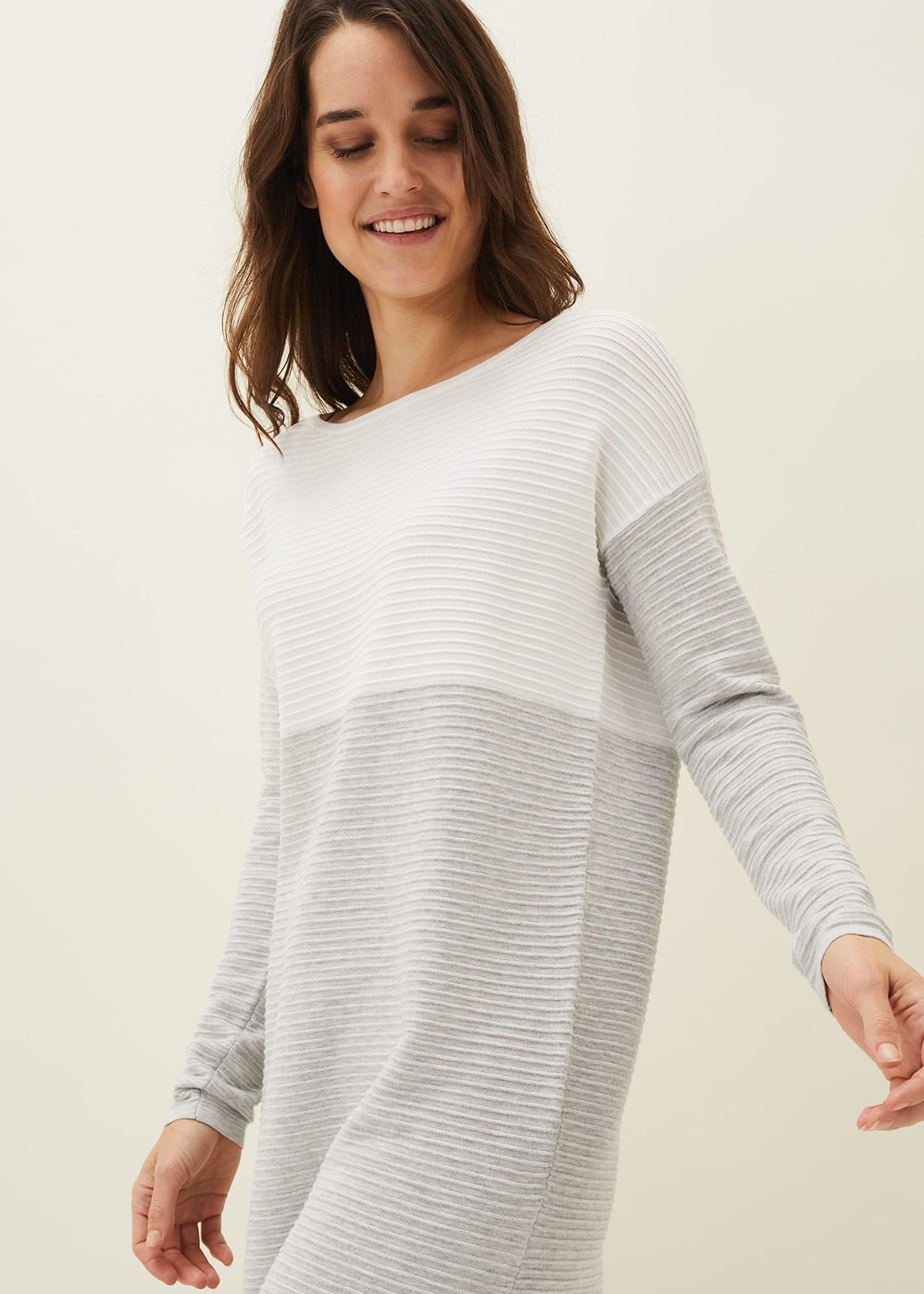 Maria Ribbed Colourblock Jumper Dress