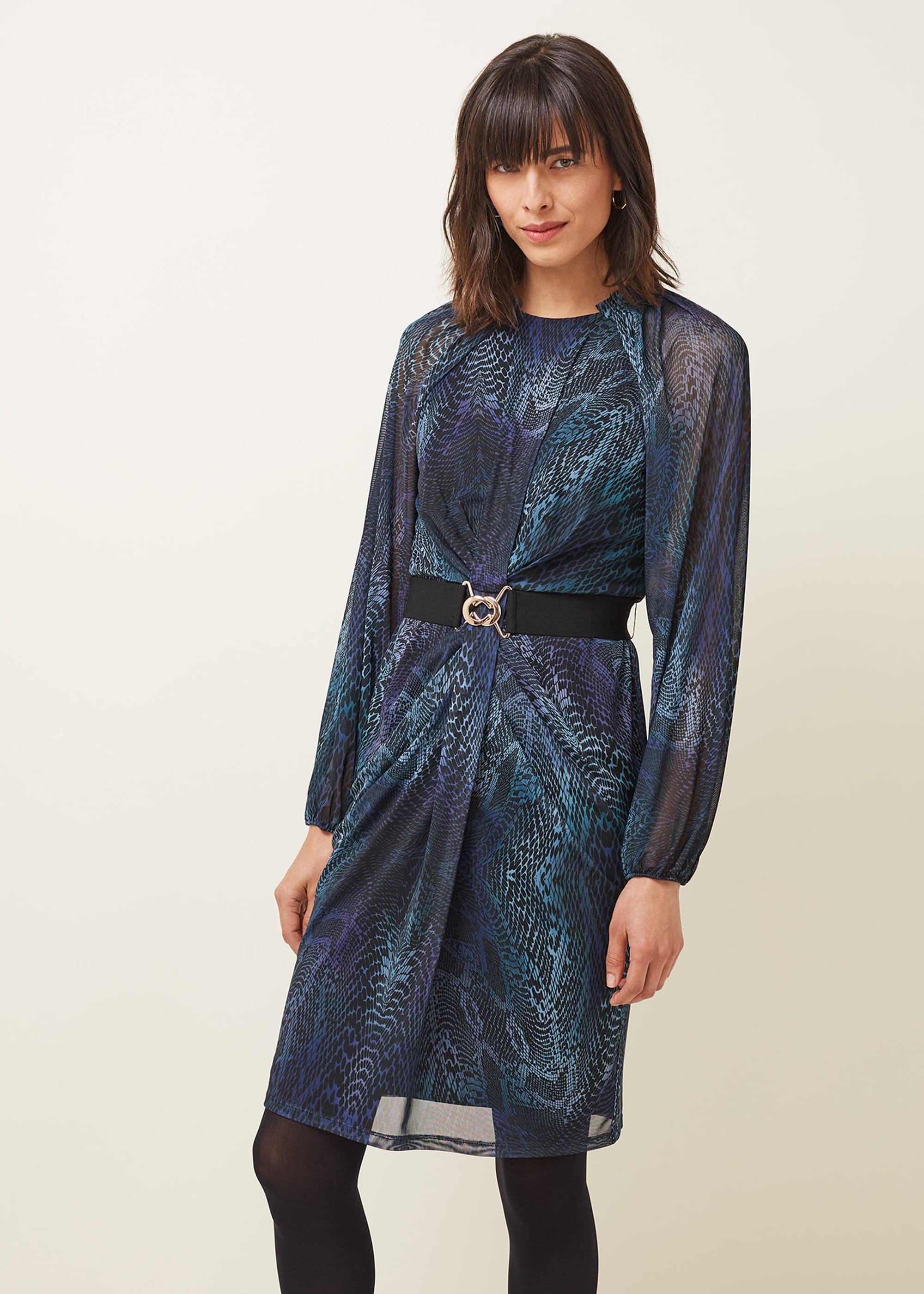 Amelie Snake Print Dress