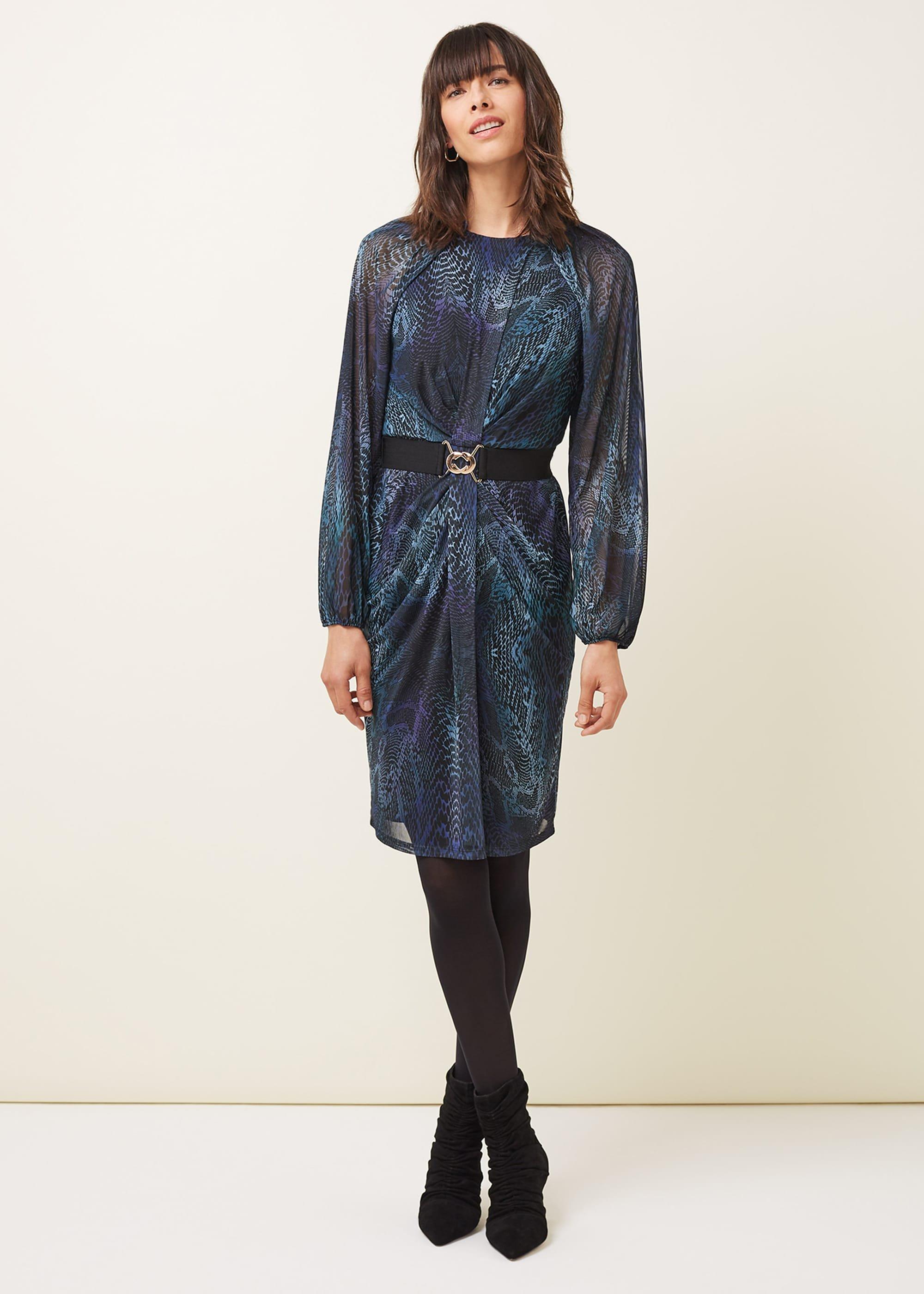 Amelie Snake Print Dress