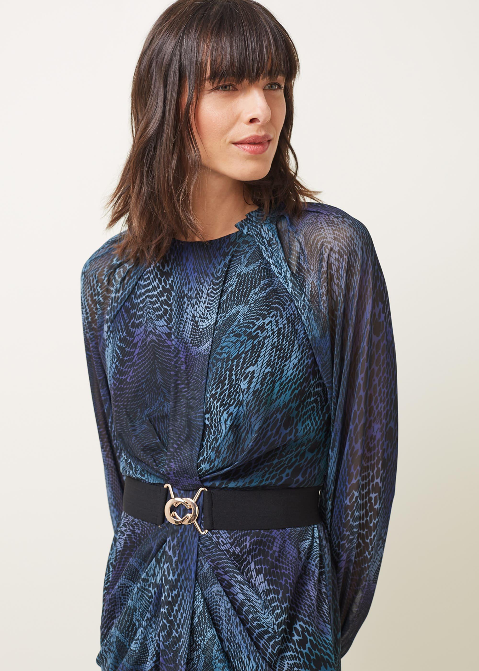 Amelie Snake Print Dress