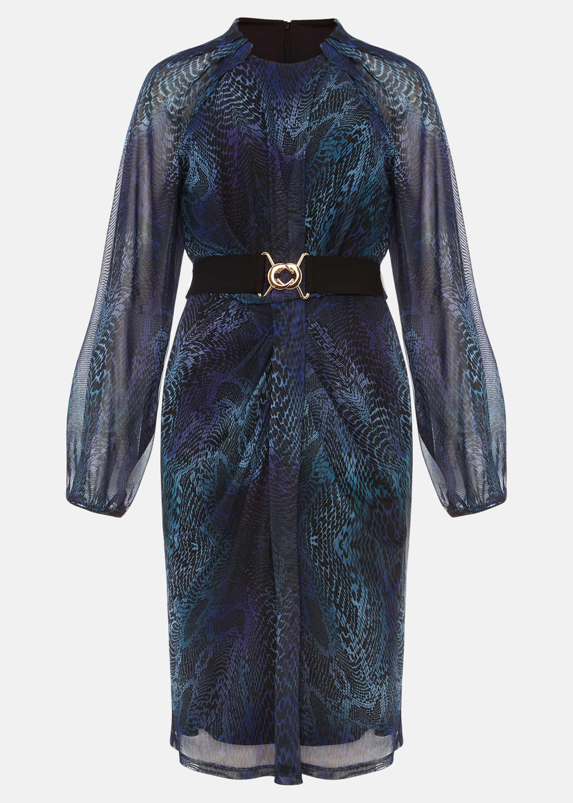 Amelie Snake Print Dress