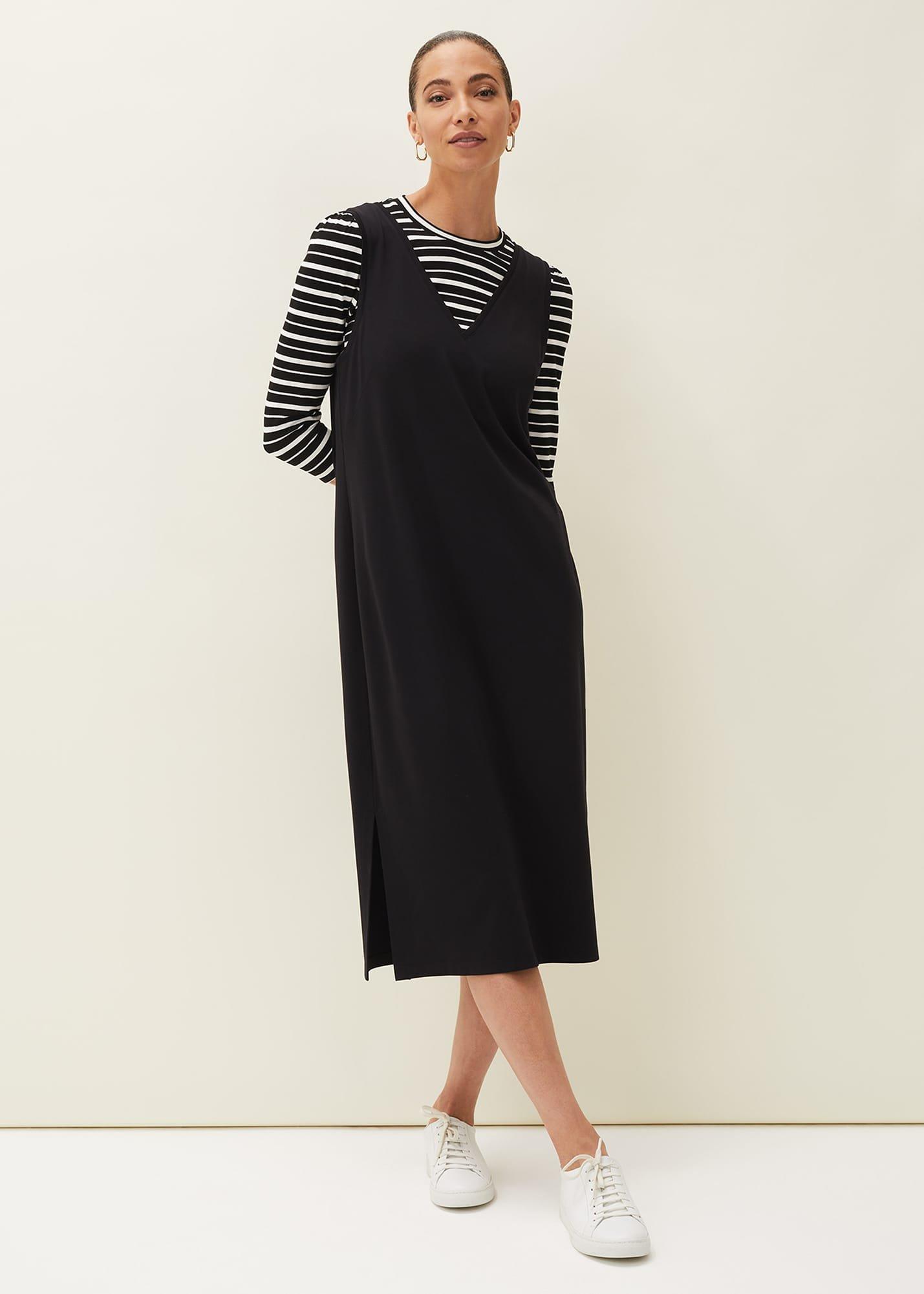 Catya Two Piece Stripe Top And Dress