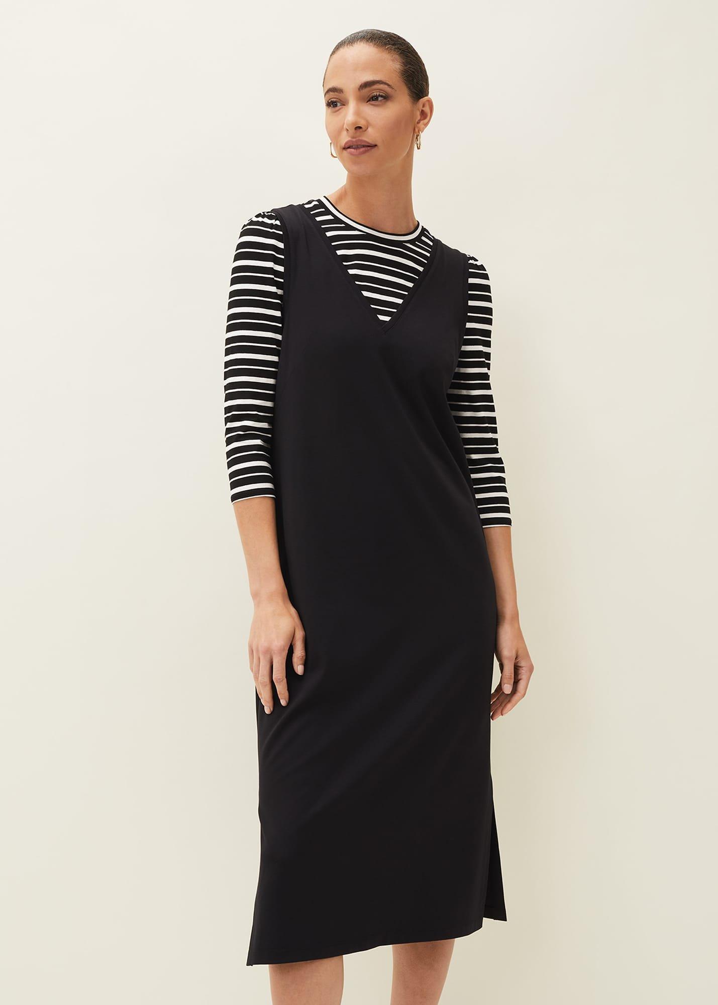 Catya Two Piece Stripe Top And Dress