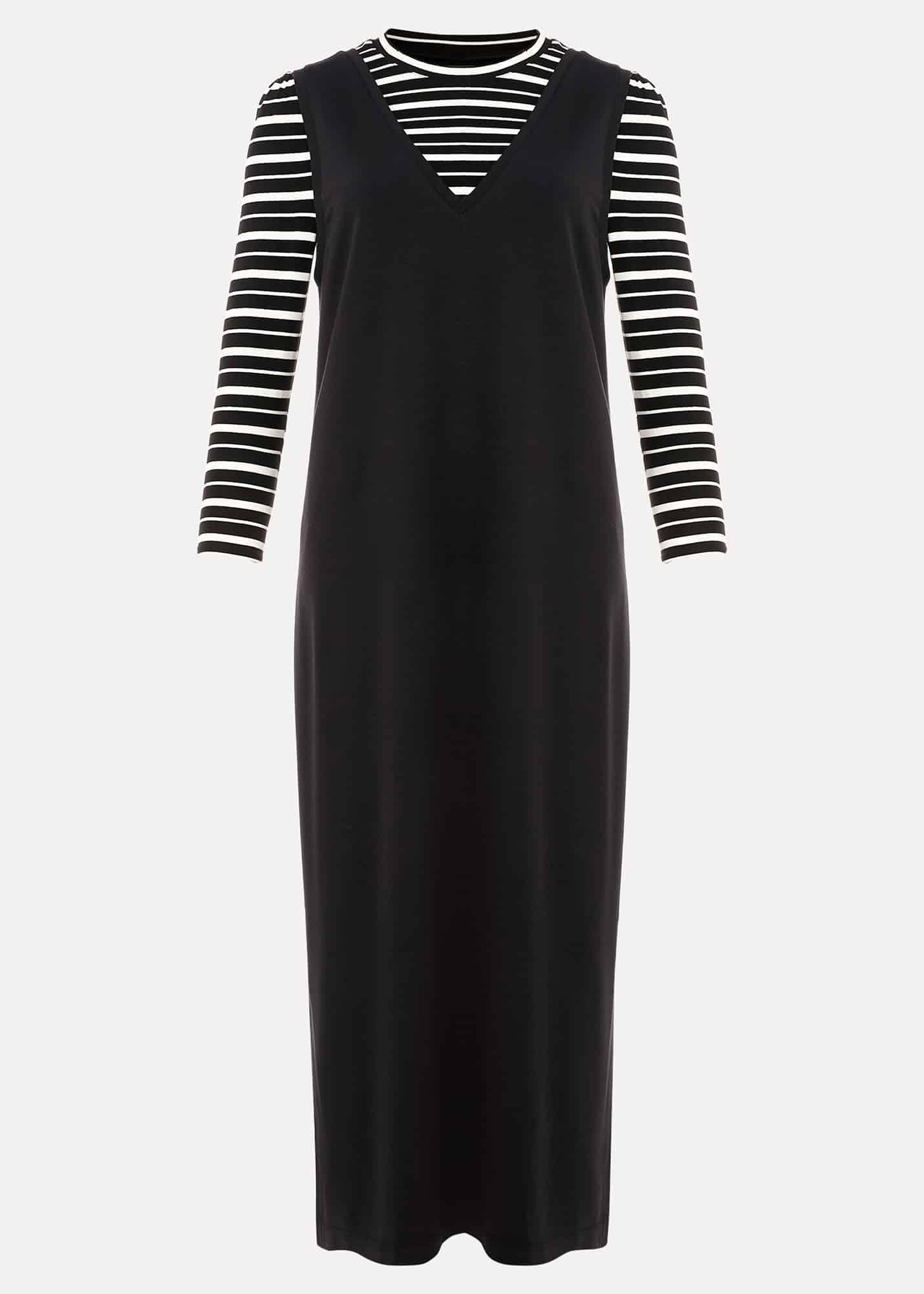 Catya Two Piece Stripe Top And Dress