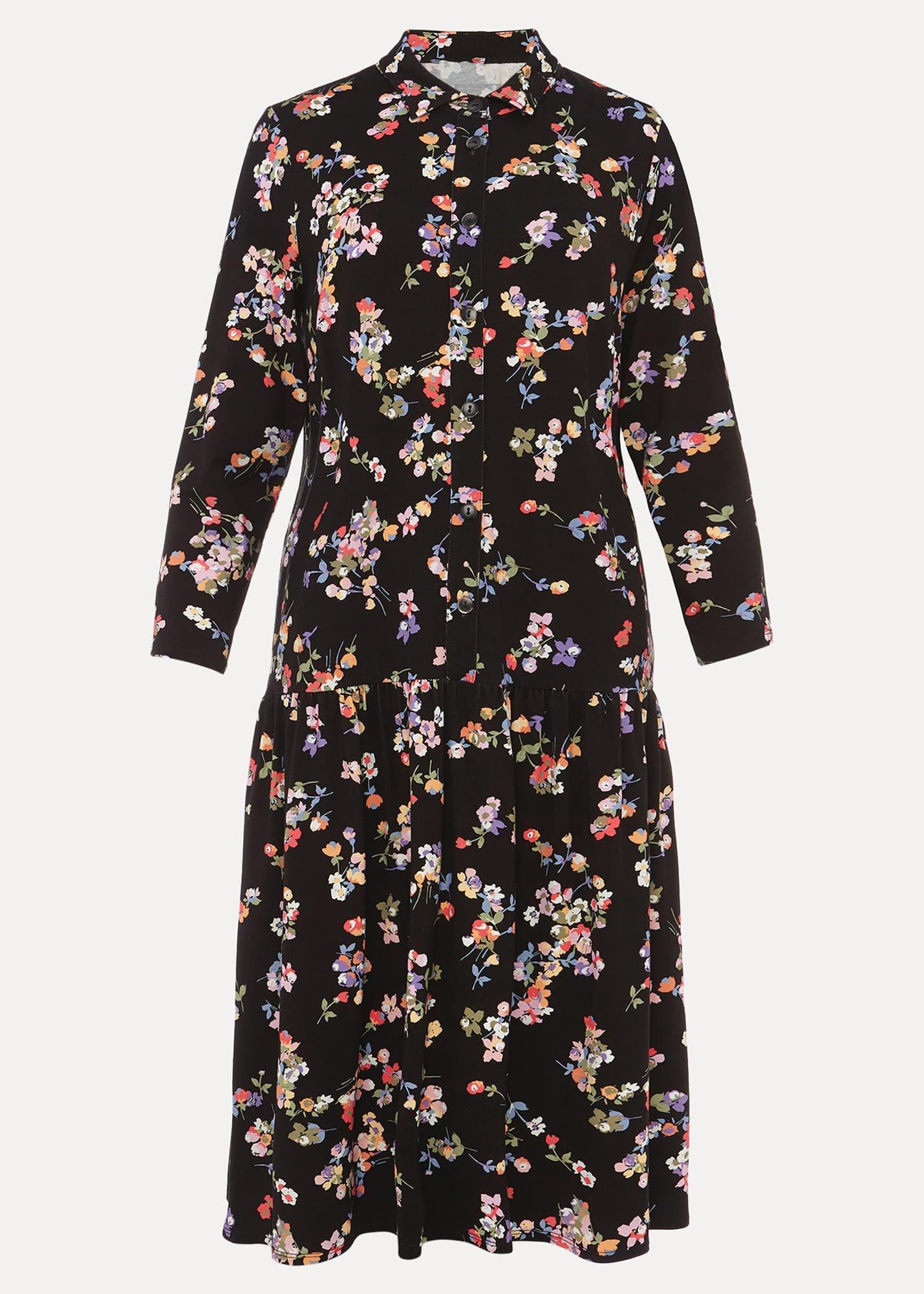 Mina Floral Print Shirt Dress