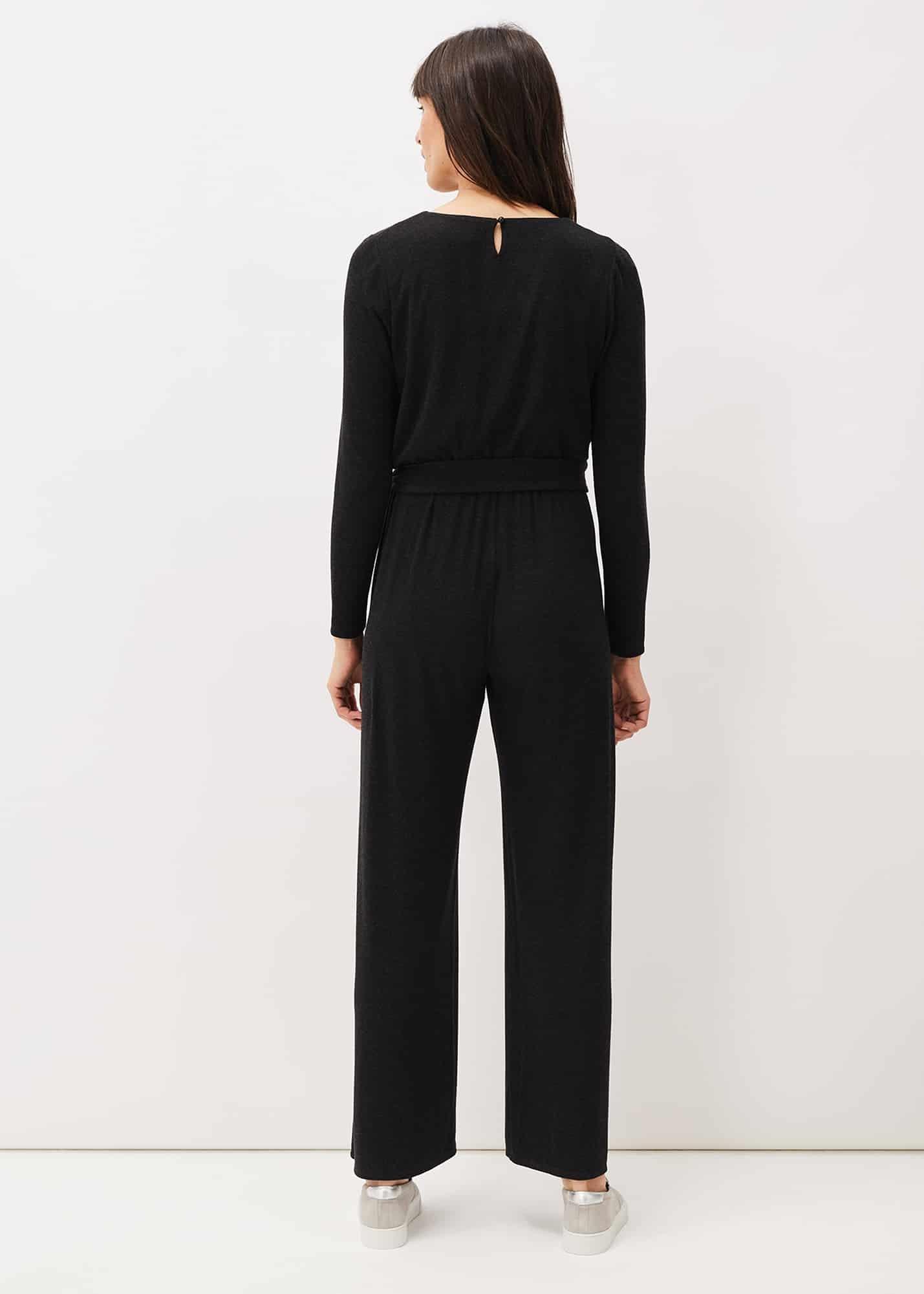 Zarra Wrap Wide Leg Jersey Jumpsuit