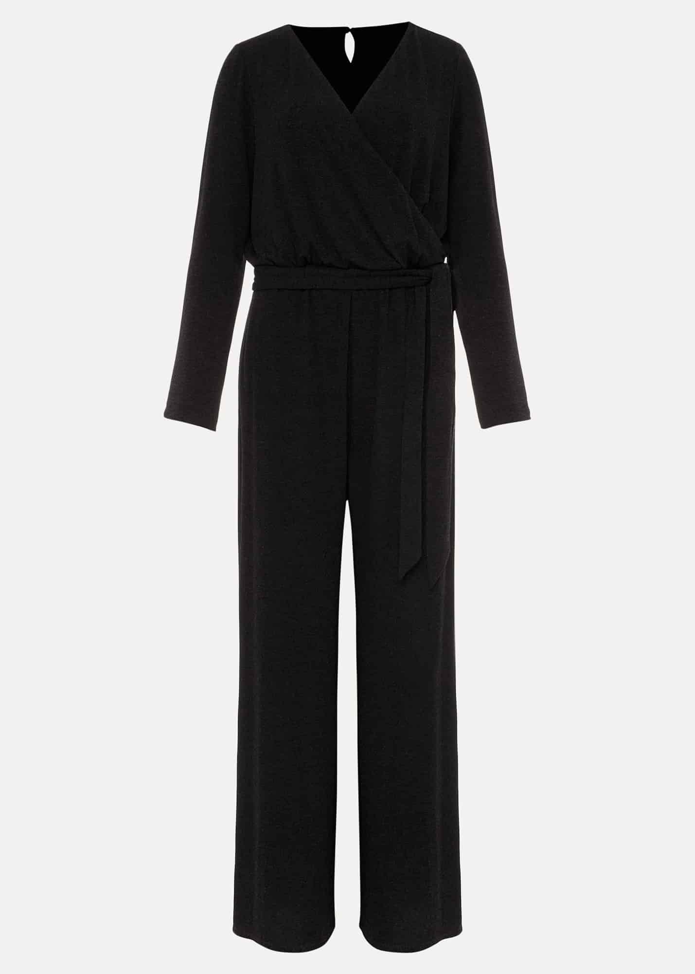 Zarra Wrap Wide Leg Jersey Jumpsuit