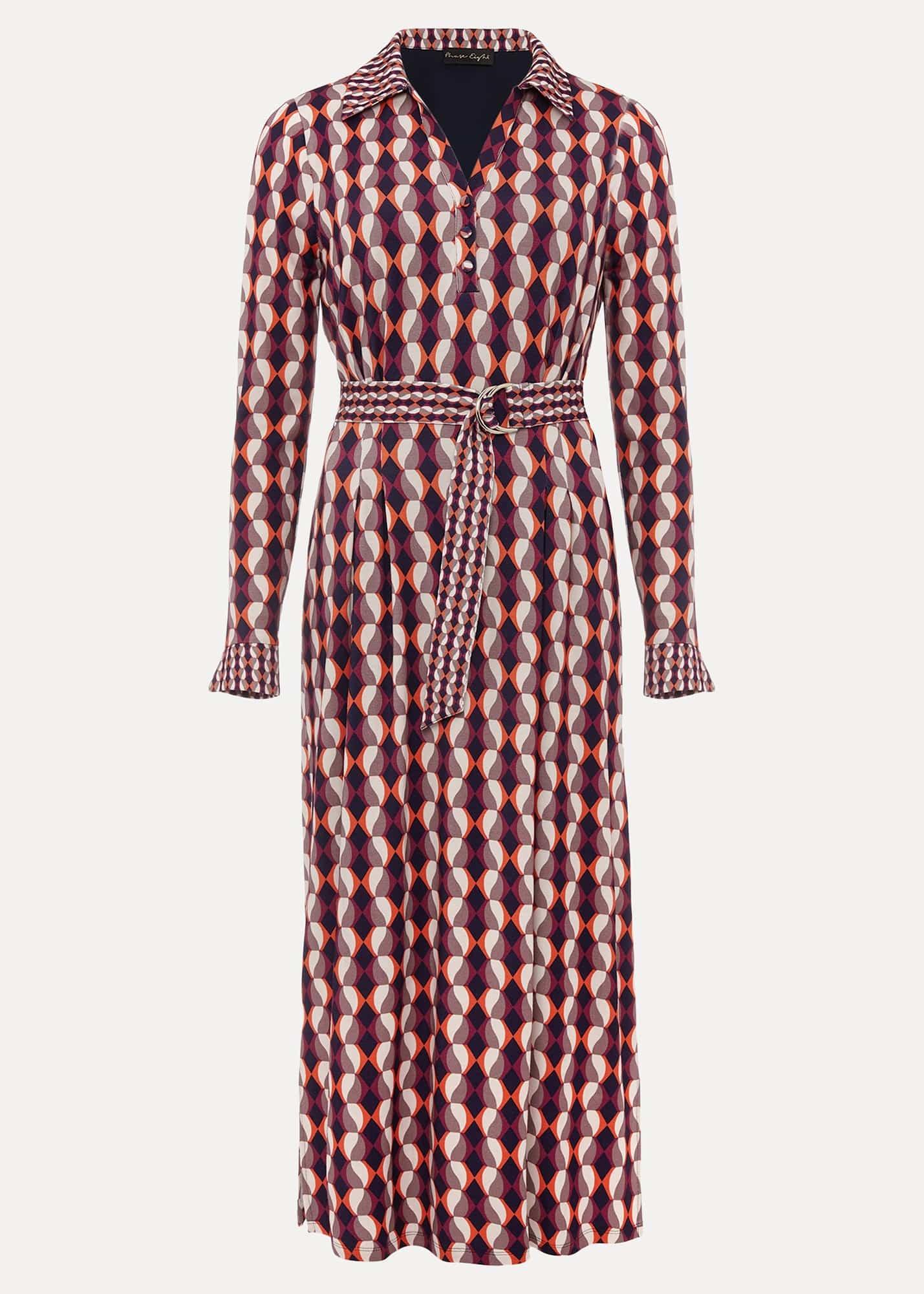 Elizza Geometric Print Dress