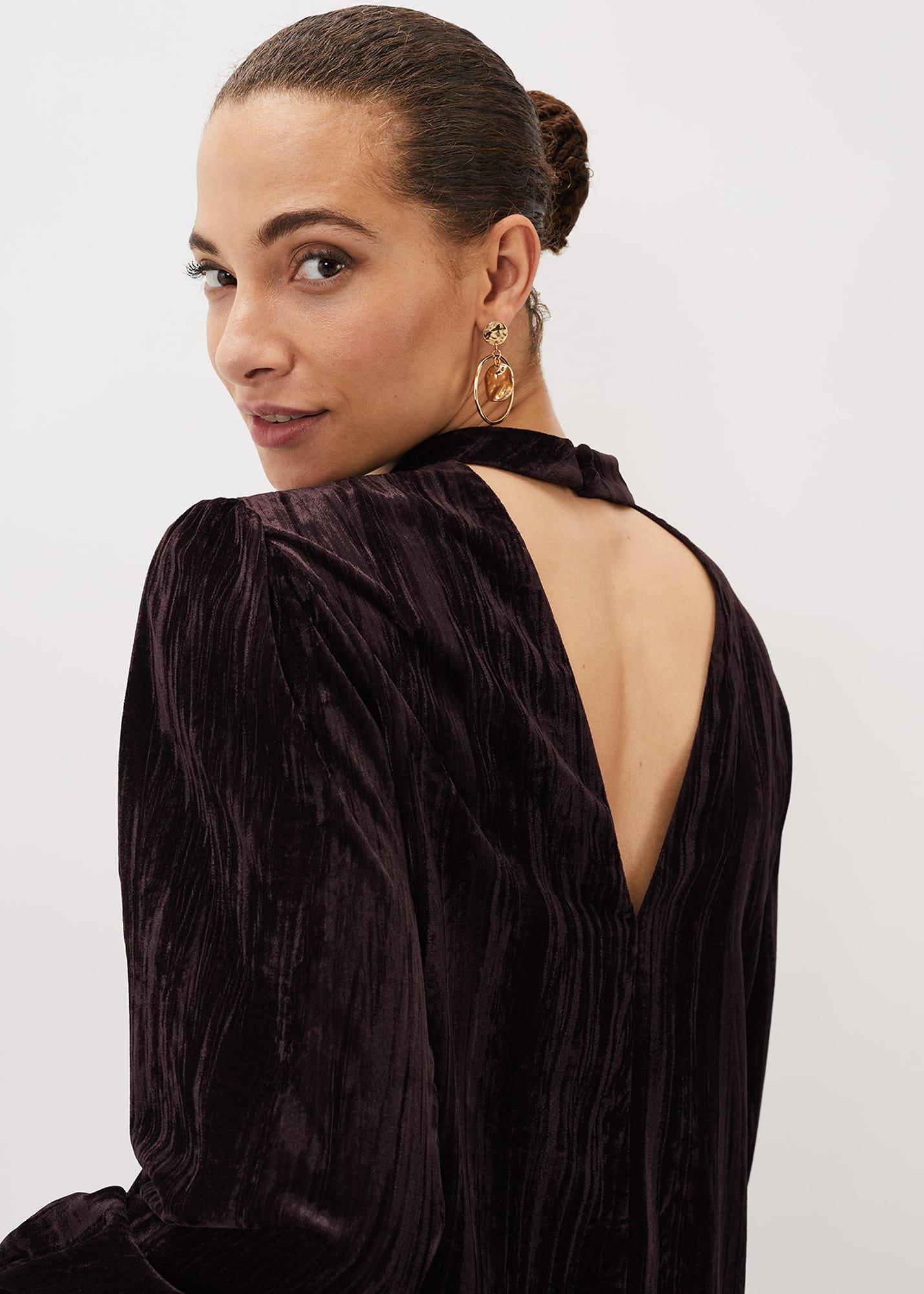 Jacinda Velvet Shift Dress