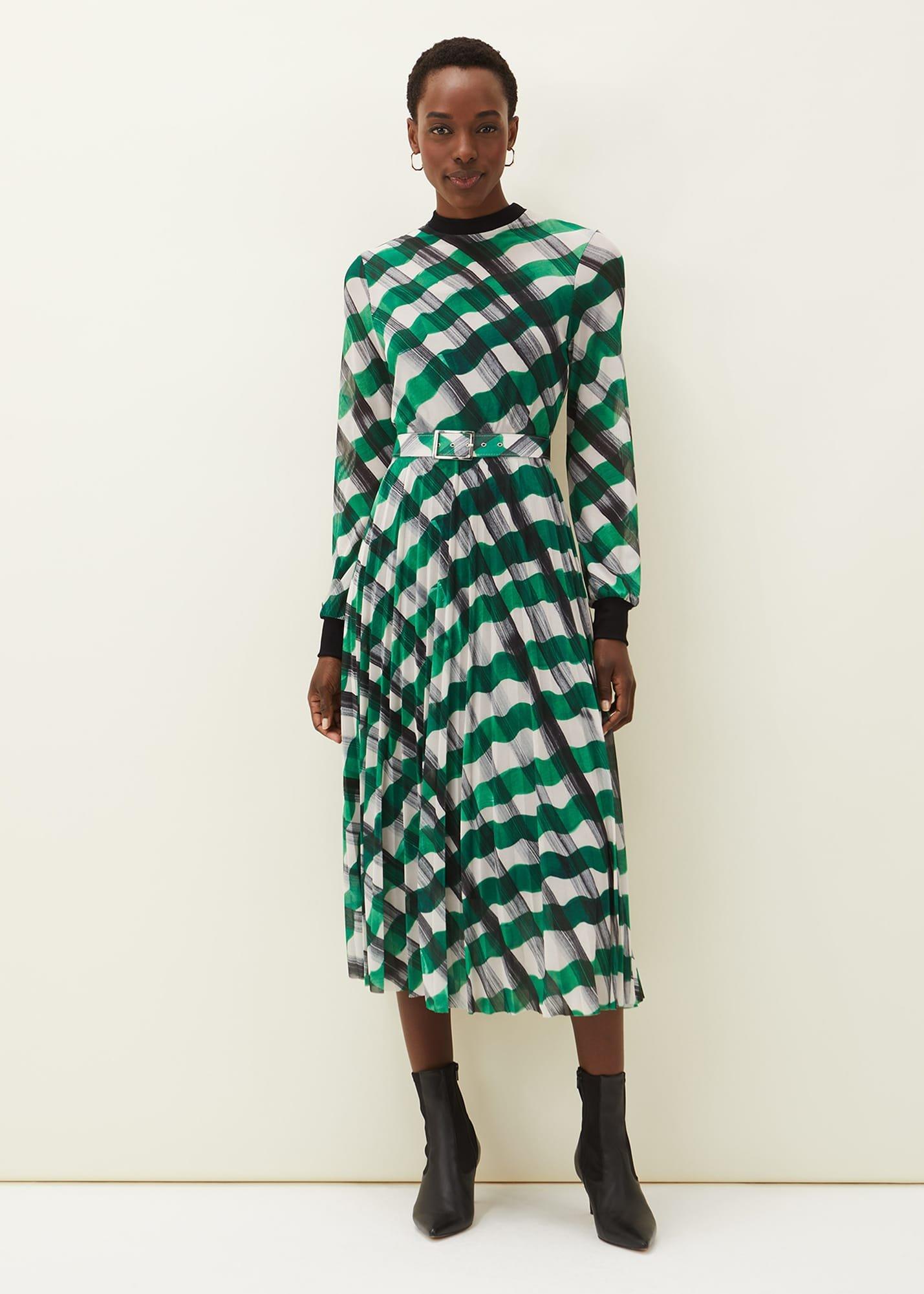 Tiffany Check Mesh Dress