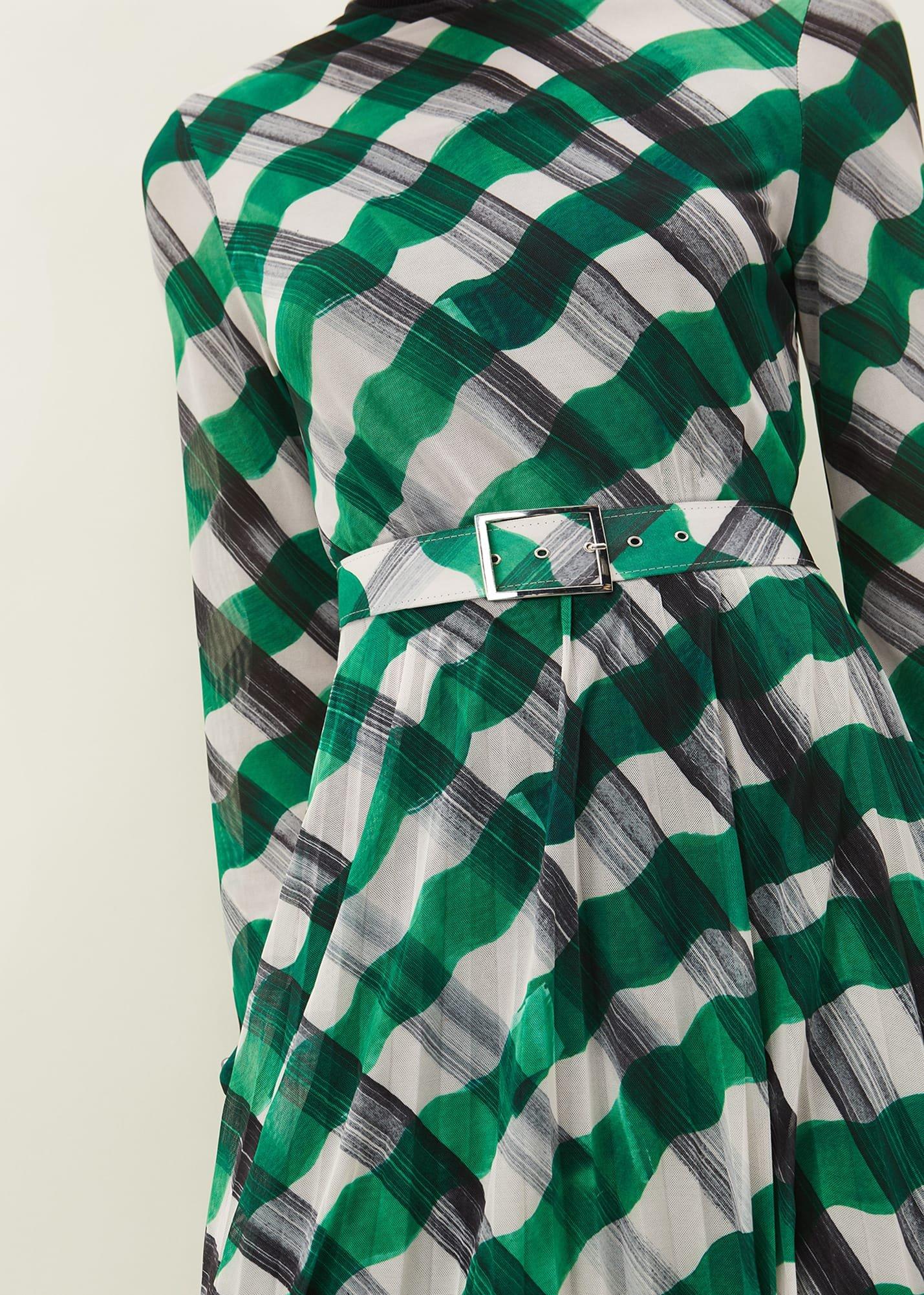 Tiffany Check Mesh Dress