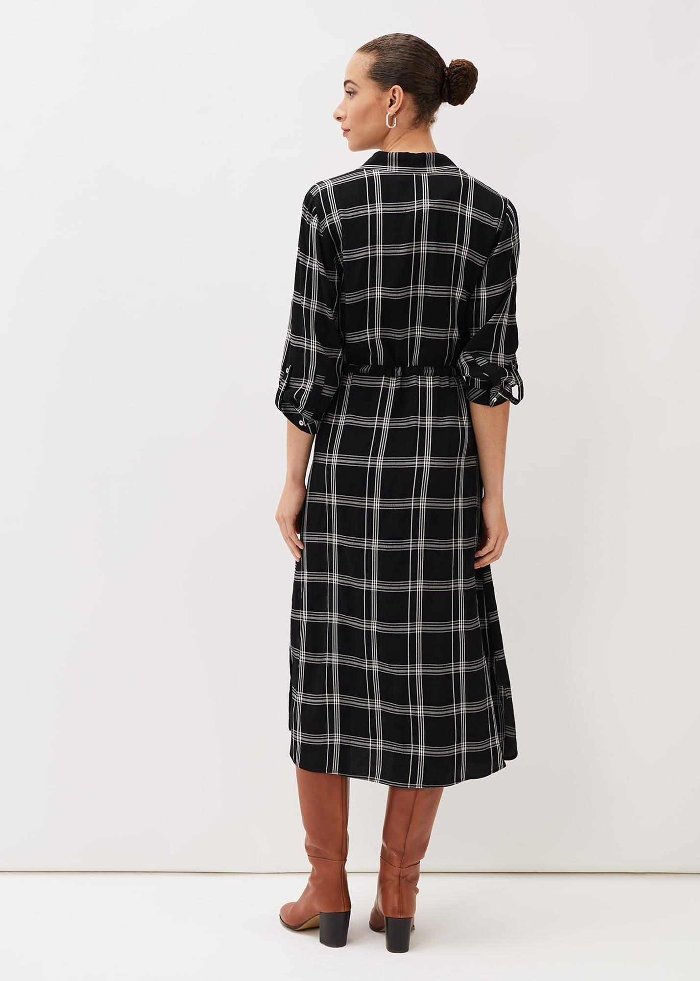Bernadette Check Midi Dress