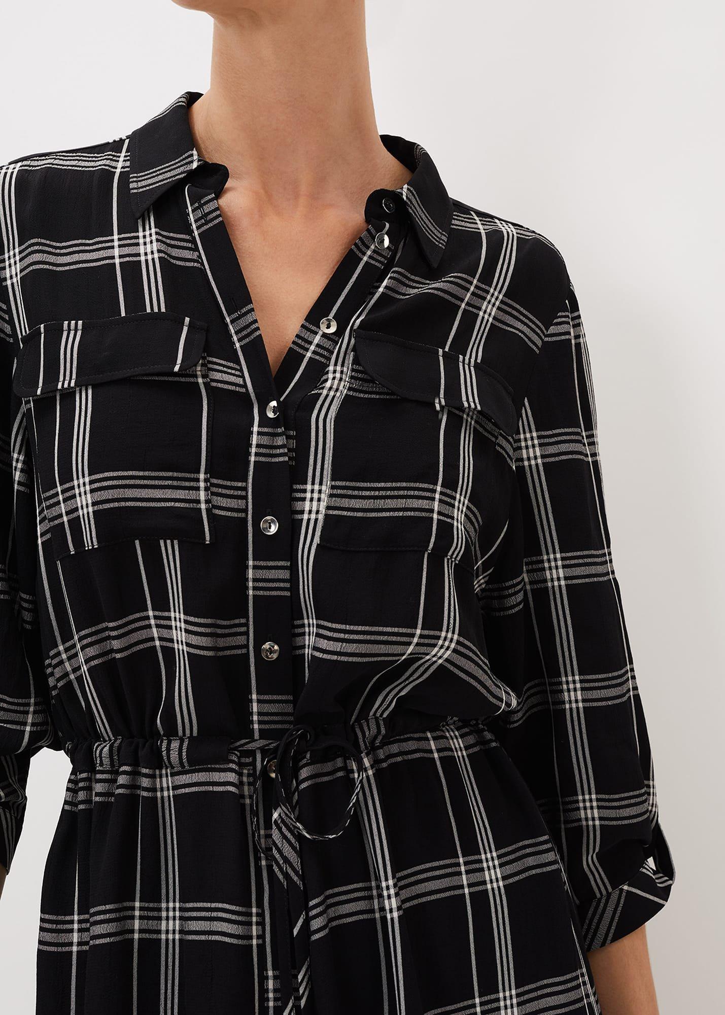 Bernadette Check Midi Dress