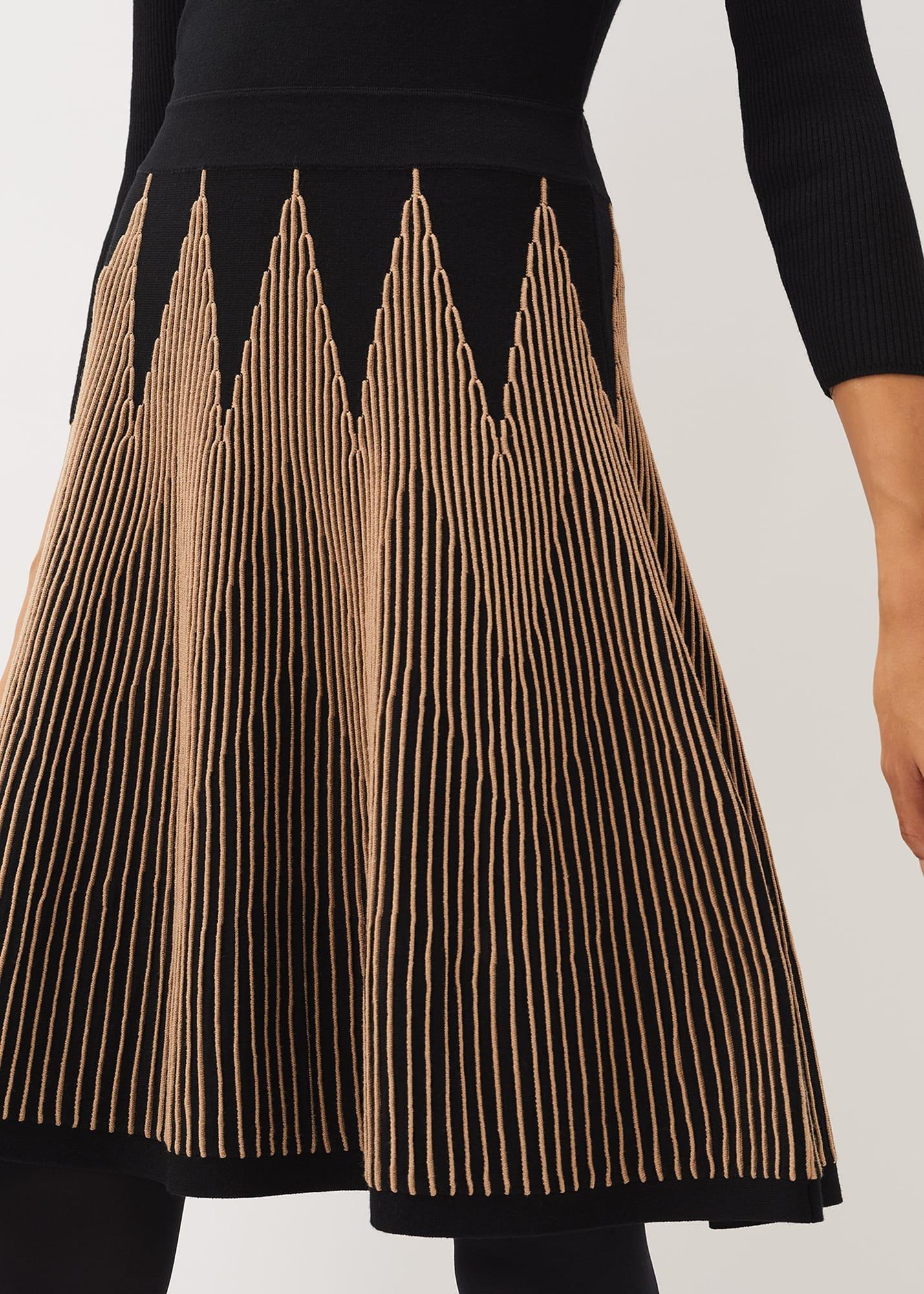 Adele Knitted Fit And Flare Dress