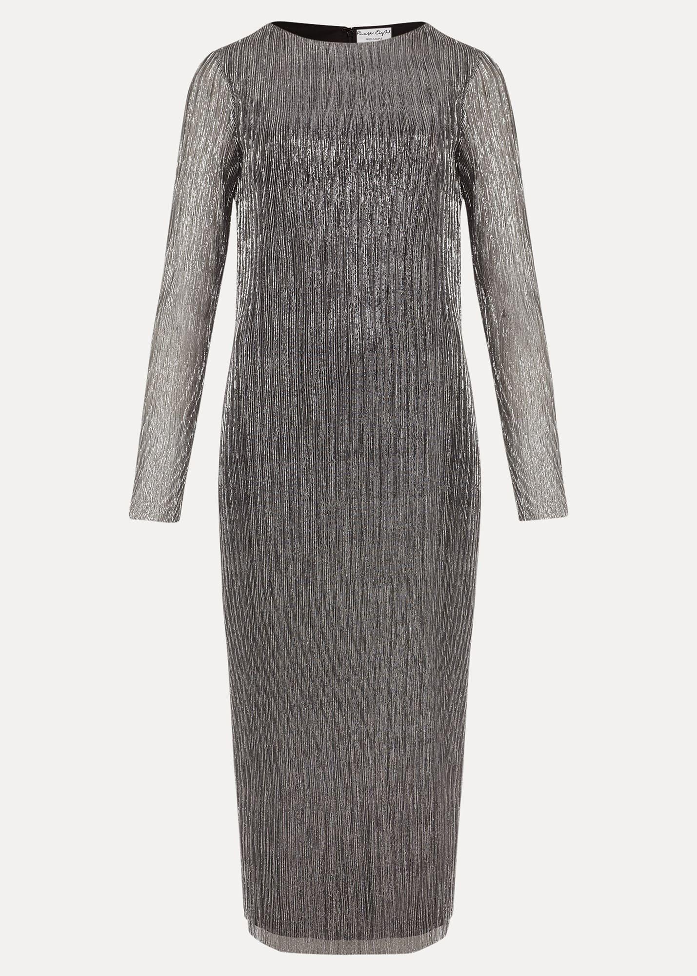 Alix Plisse Midi Dress