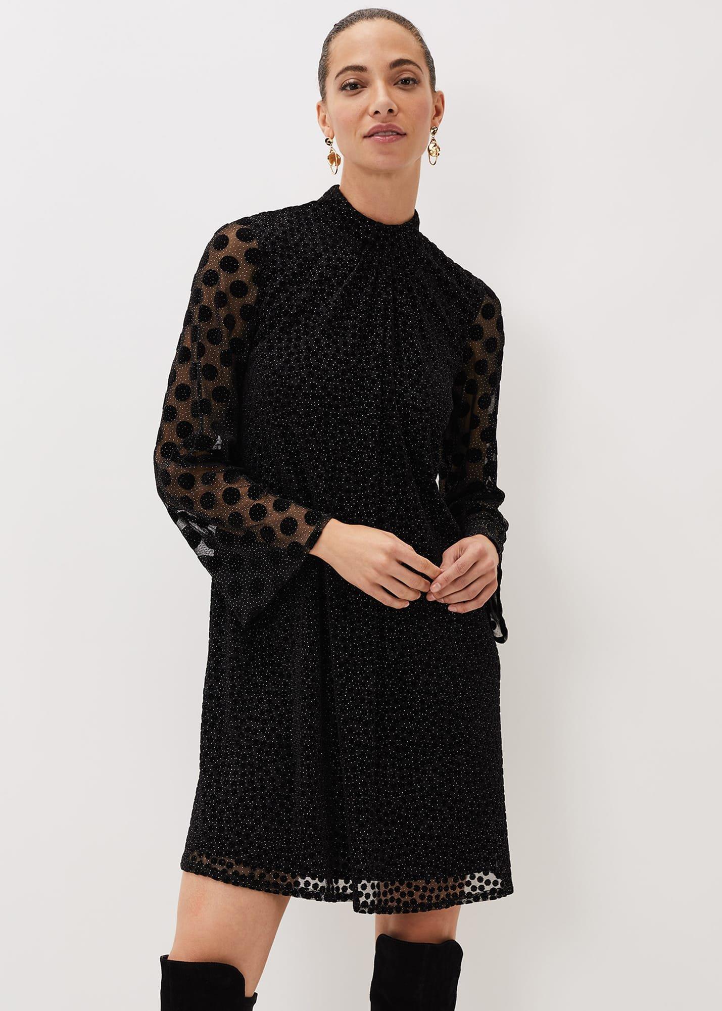 Sevina Spot Tunic Dress