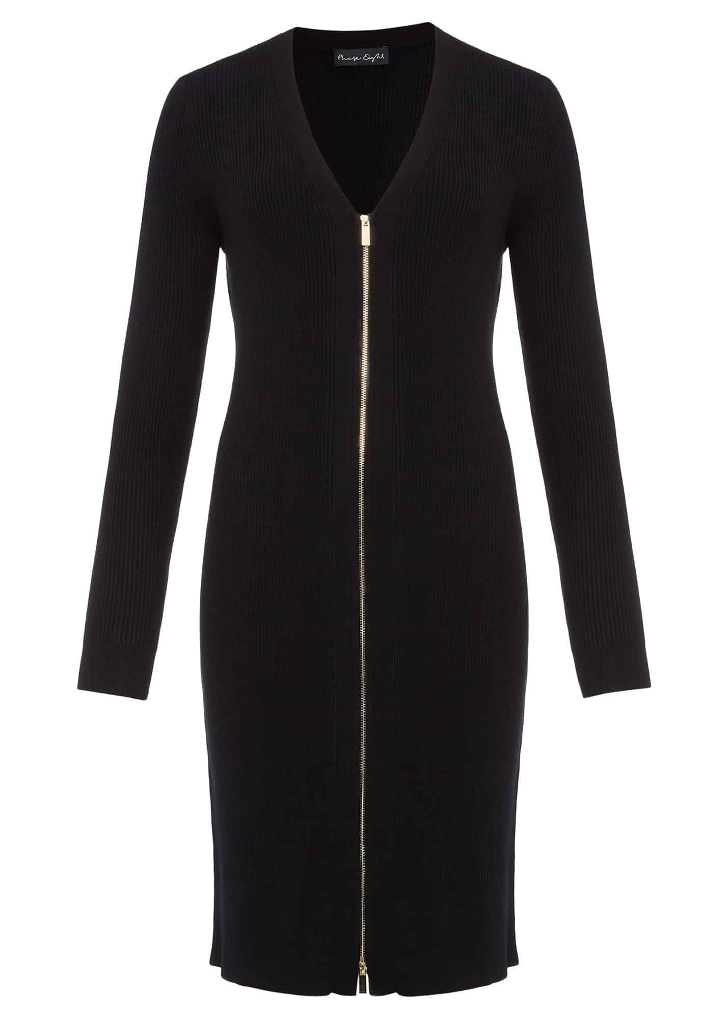 Milla Multiway Zip Ribbed Tunic Dress