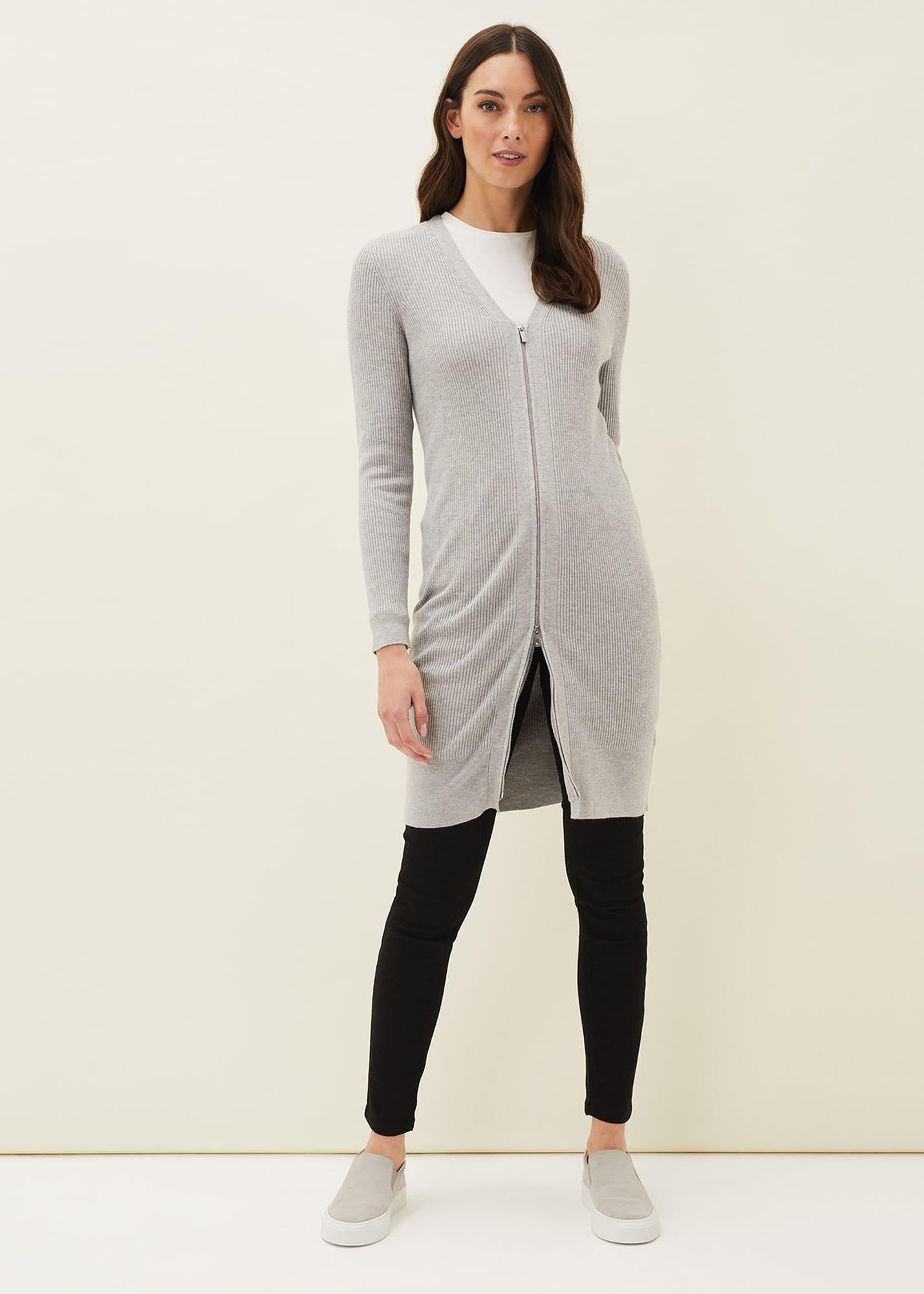 Milla Multiway Zip Ribbed Tunic Dress