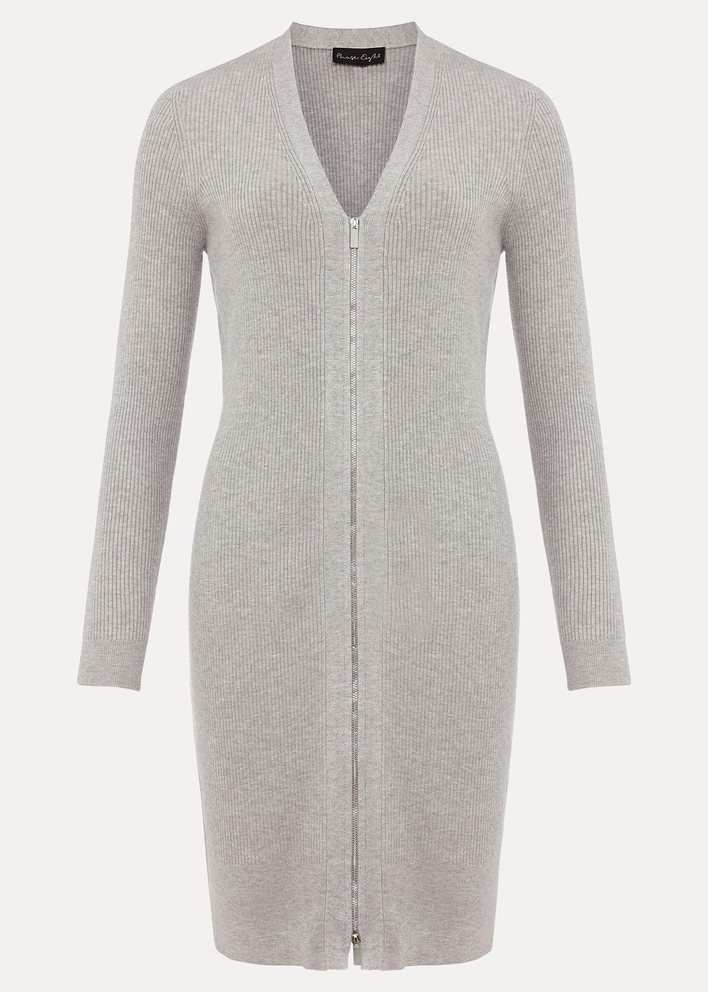 Milla Multiway Zip Ribbed Tunic Dress